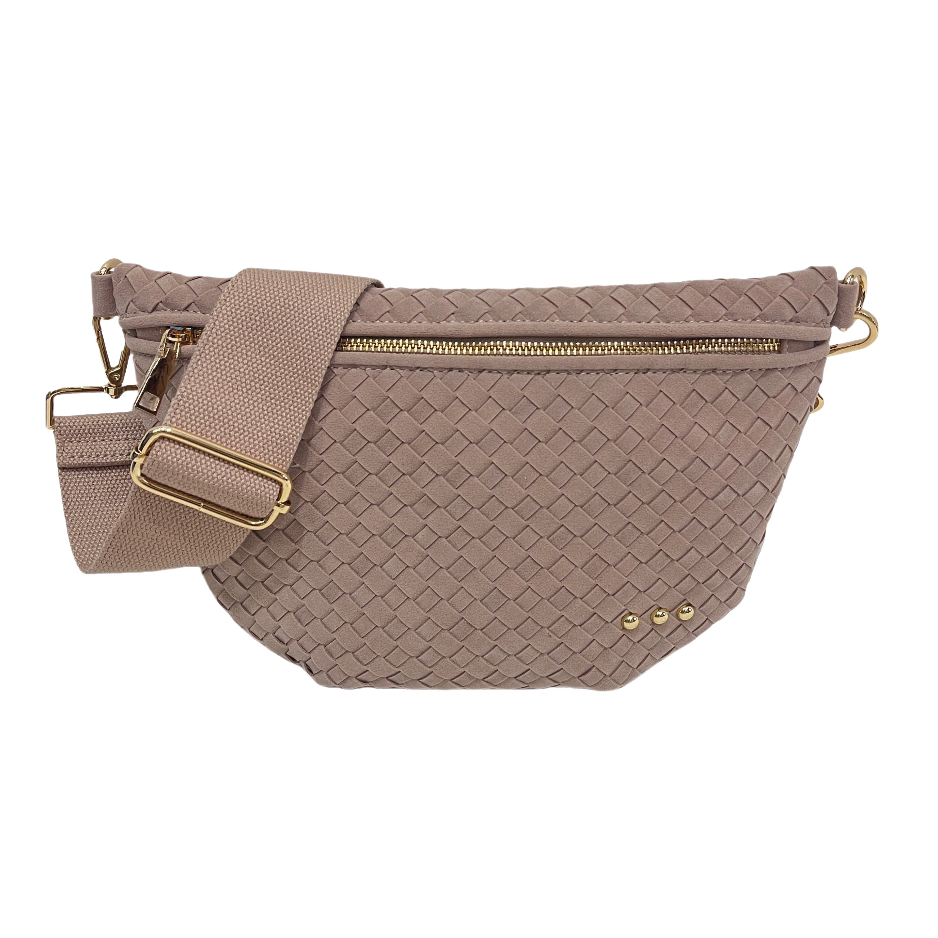 Suede Westlyn Woven Bum Bag