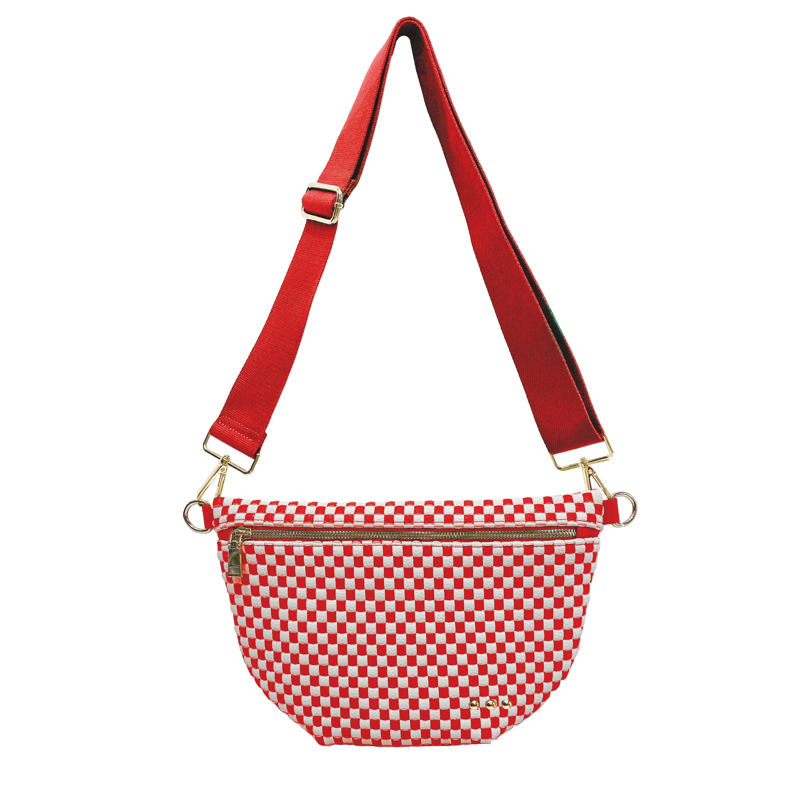 Westlyn Woven Bum Bag - TOP SELLER - Woven Checkered Black - Bexa Boutique