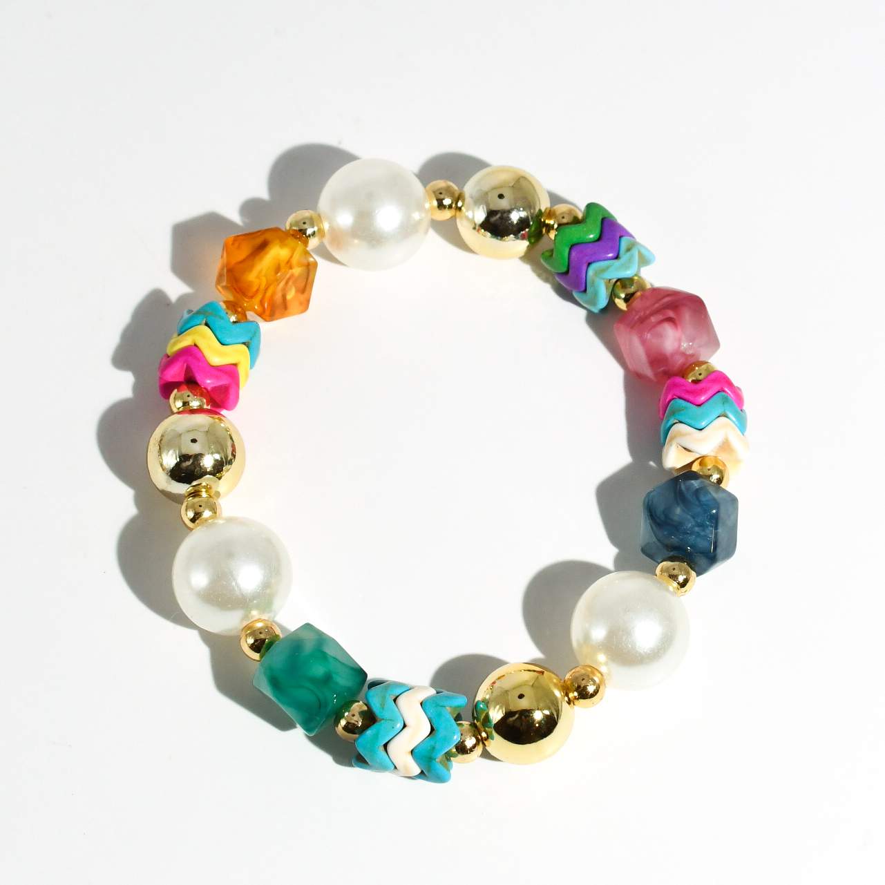 Ziggy Pearl Pop Gold Bracelet