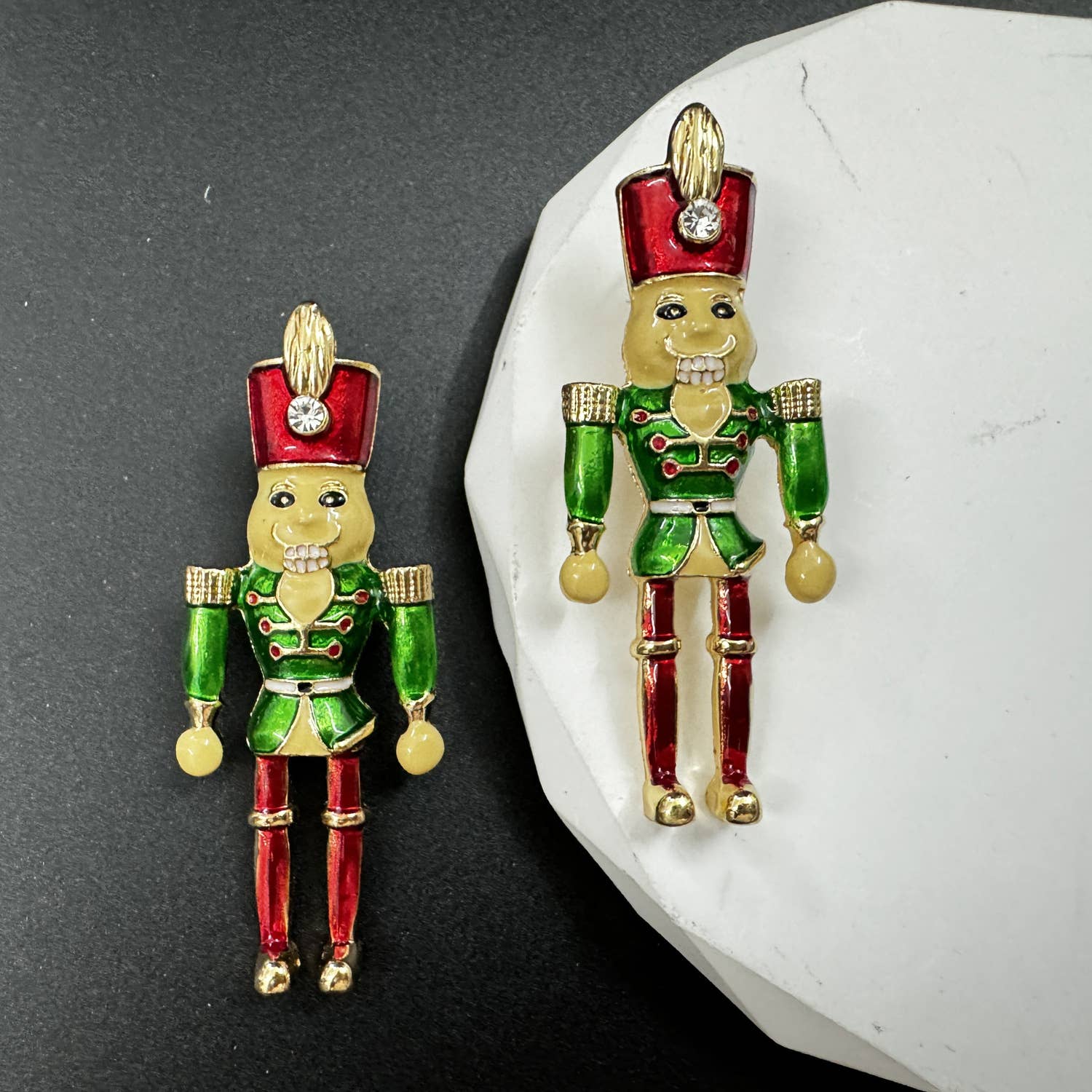 Nutcracker Soldier Alloy Earrings