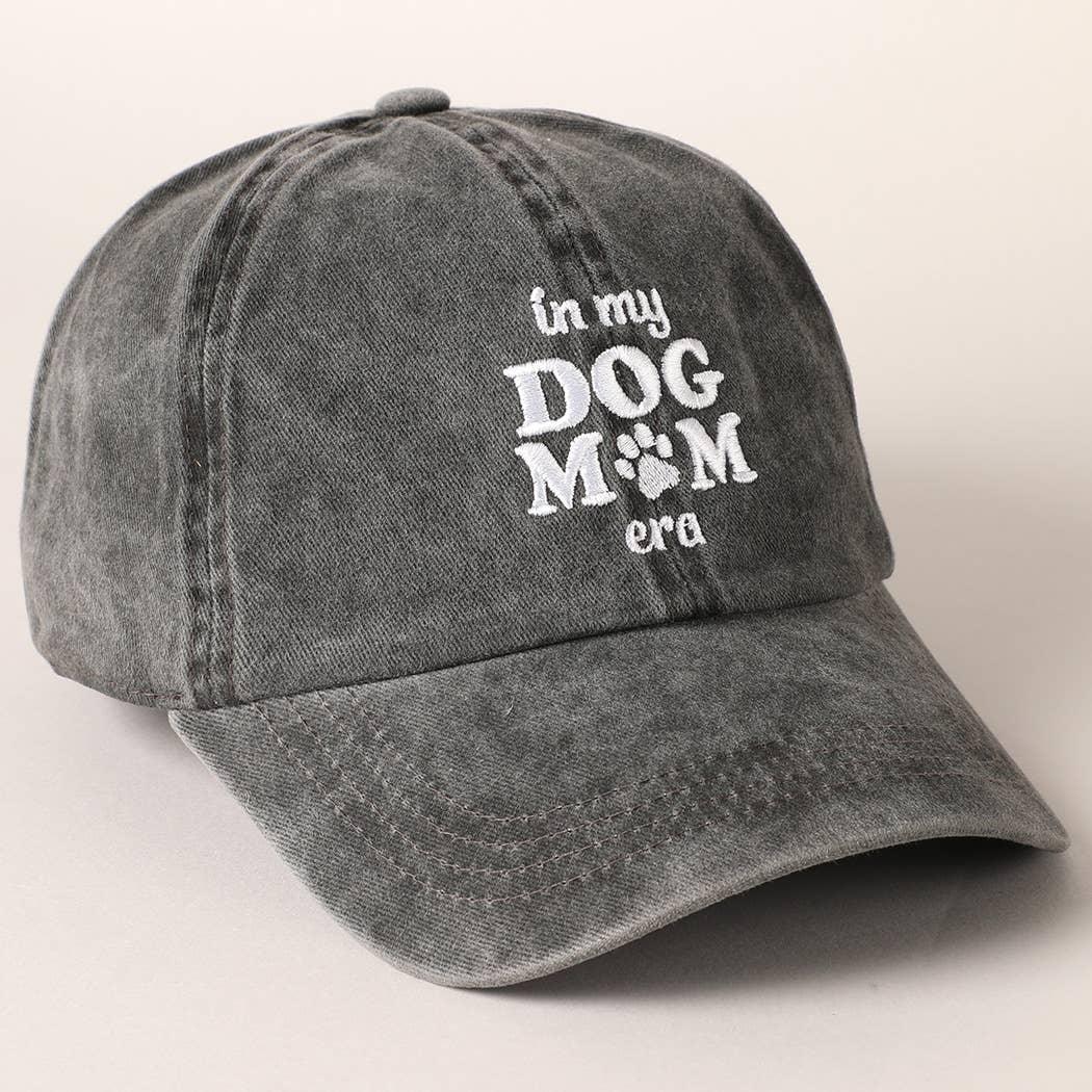 Embroidered In My Dog Mom Era Baseball Cap