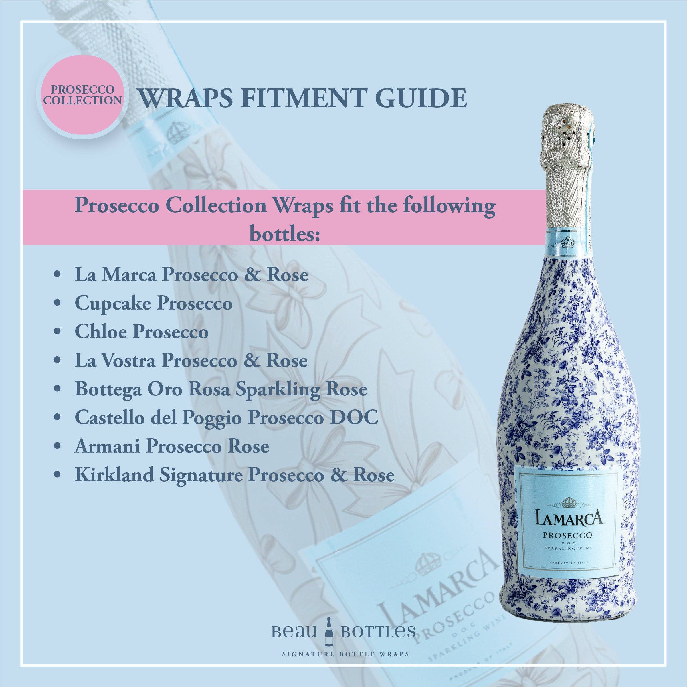 Beau Bottles Preppy Bride and Groom- Prosecco Collection