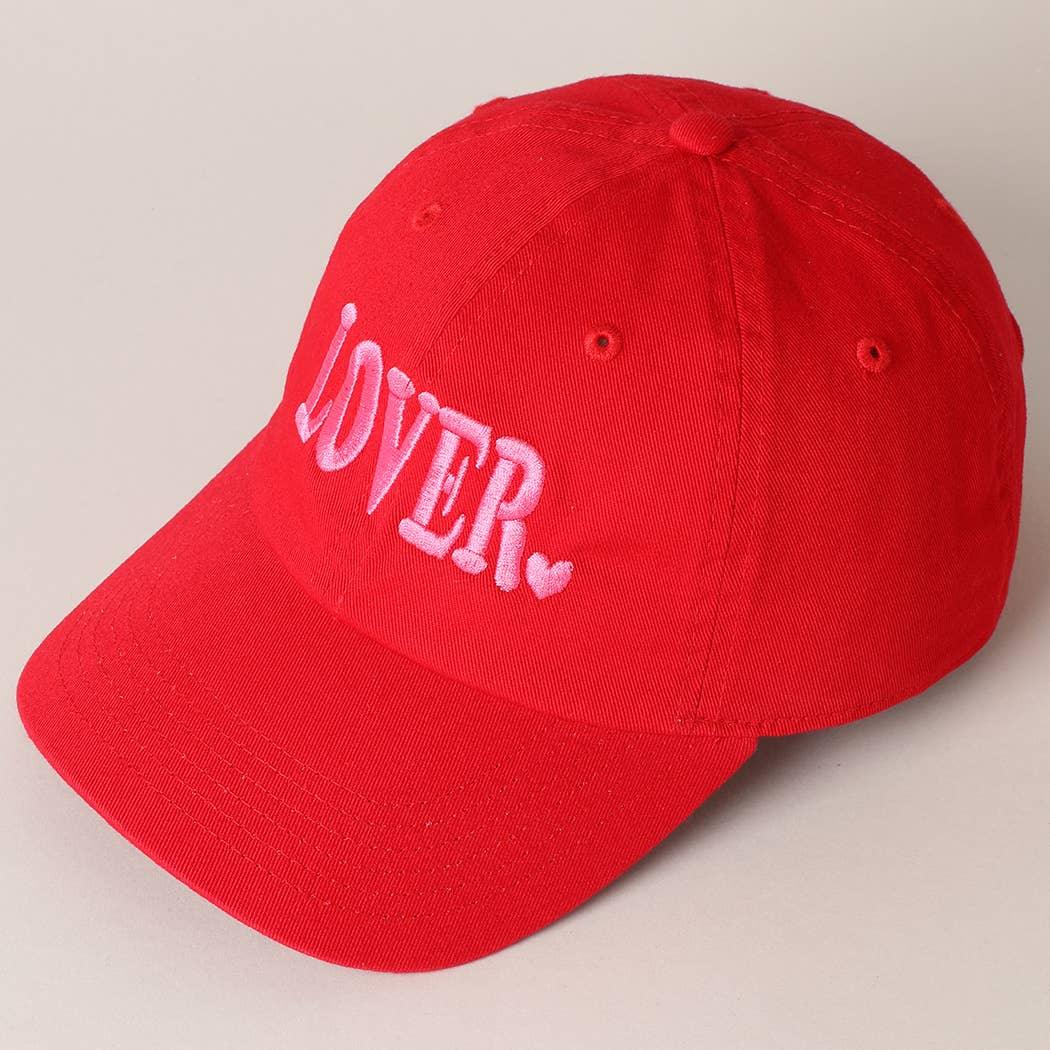 Lover Typography Embroidery Baseball Cap