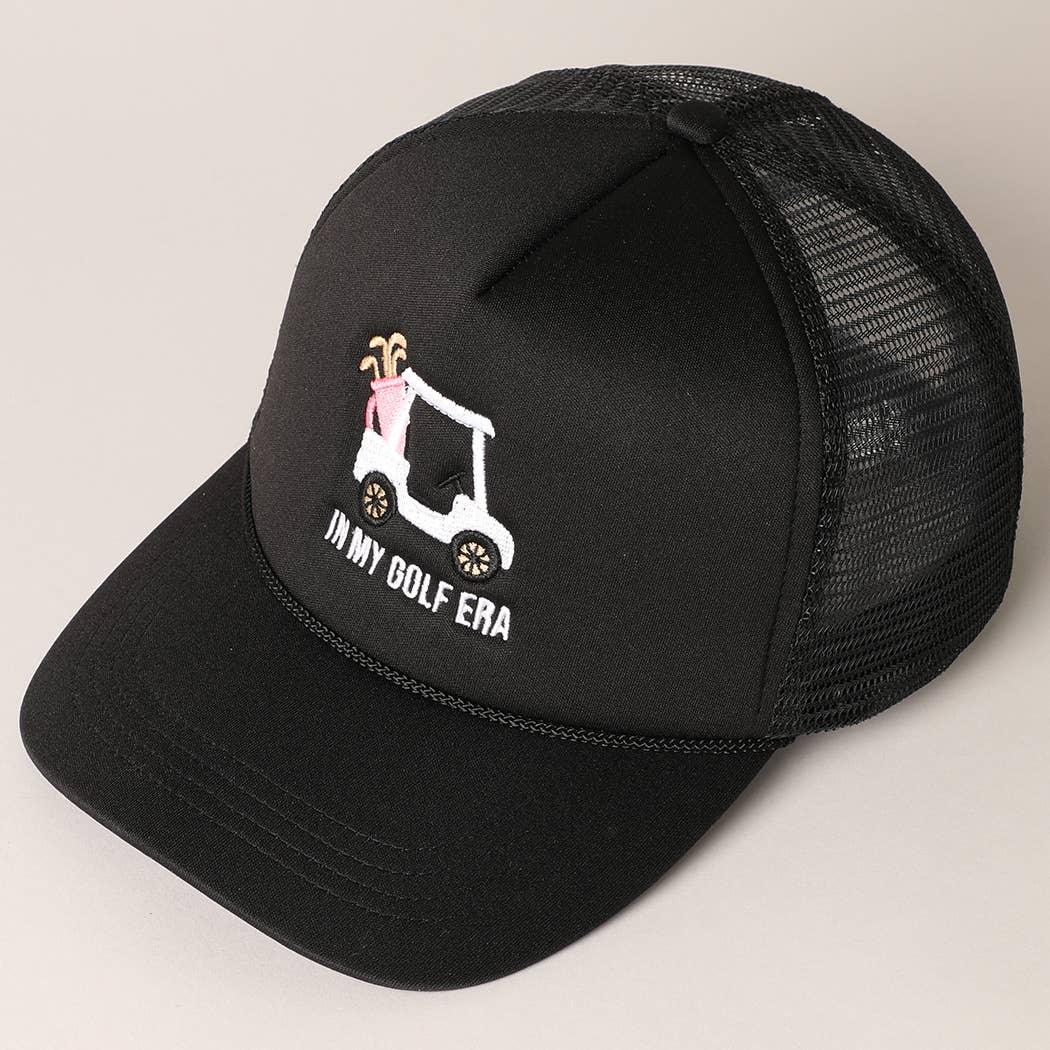 Golf Cart and In My Golf Era Embroidery Trucker Hat