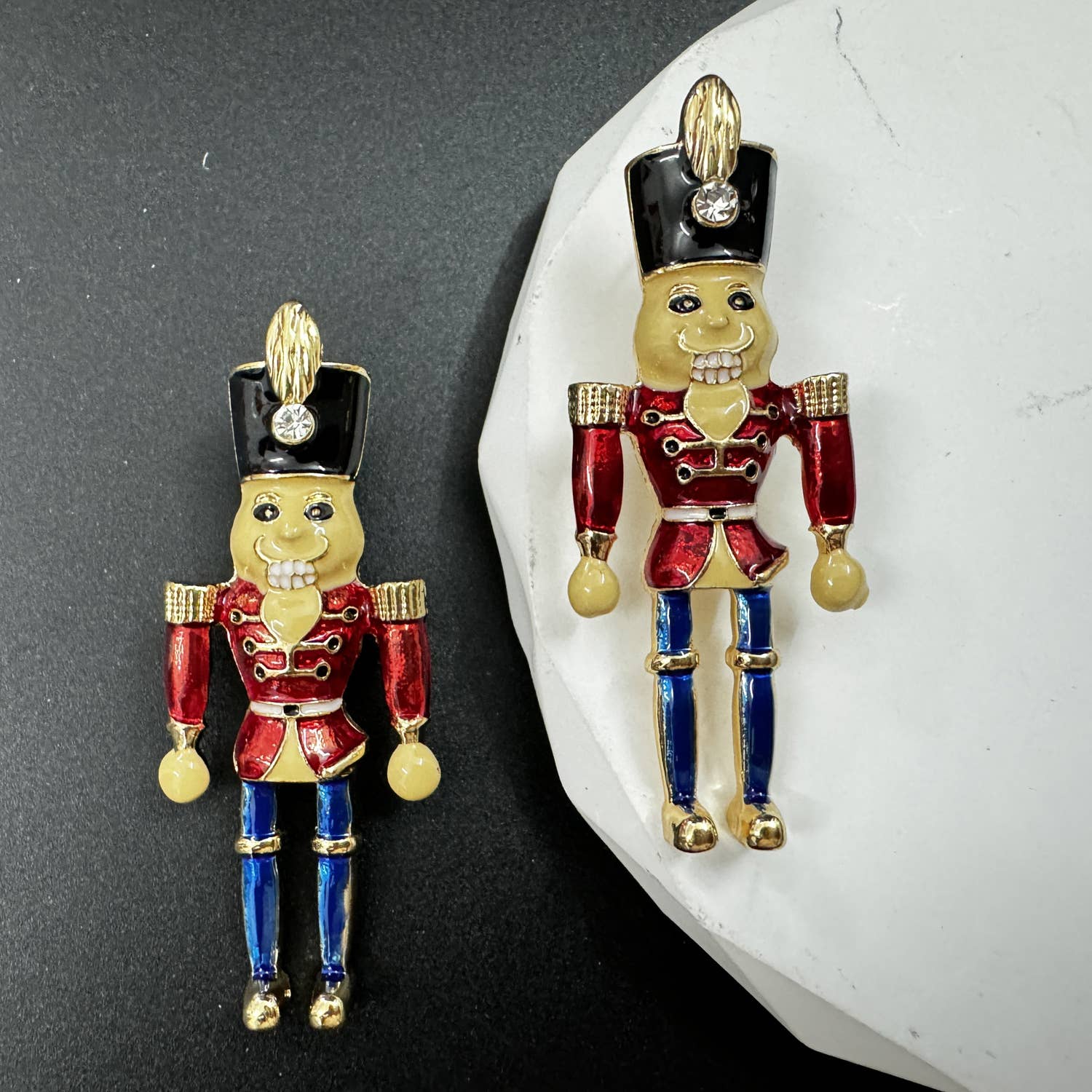 Nutcracker Soldier Alloy Earrings