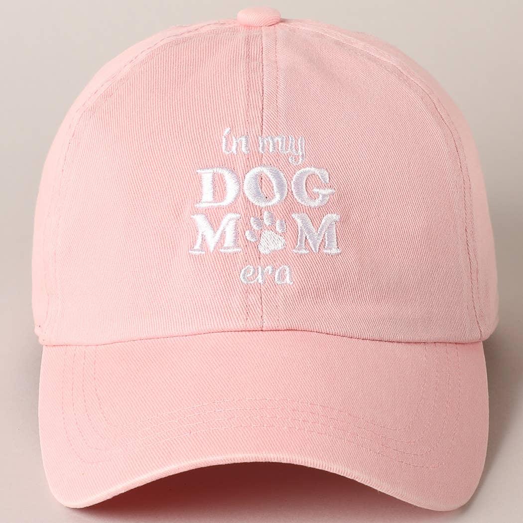 Embroidered In My Dog Mom Era Baseball Cap