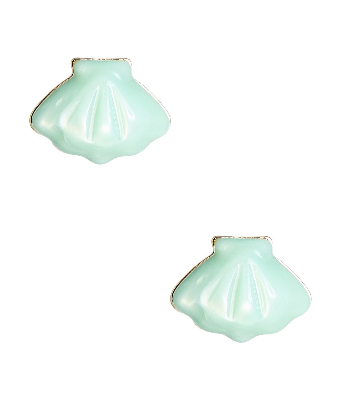 Acrylic Shell Stud Earring - Light Pink - Bexa Boutique