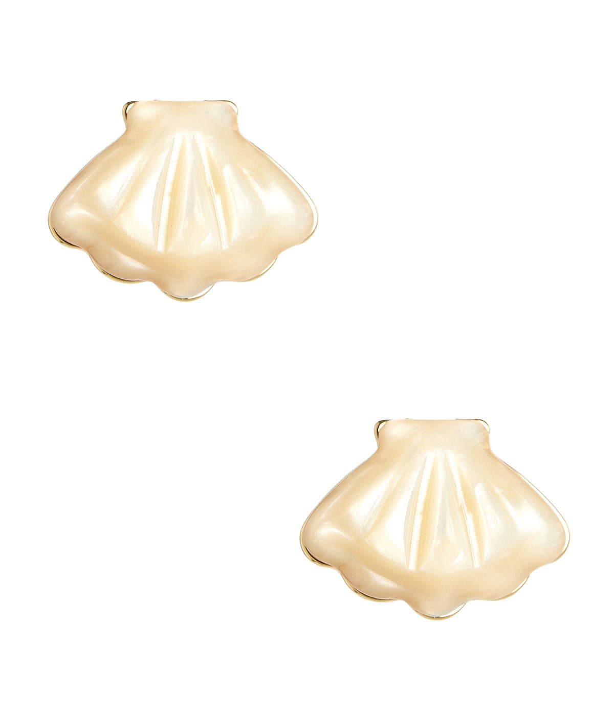 Acrylic Shell Stud Earring - Light Pink - Bexa Boutique