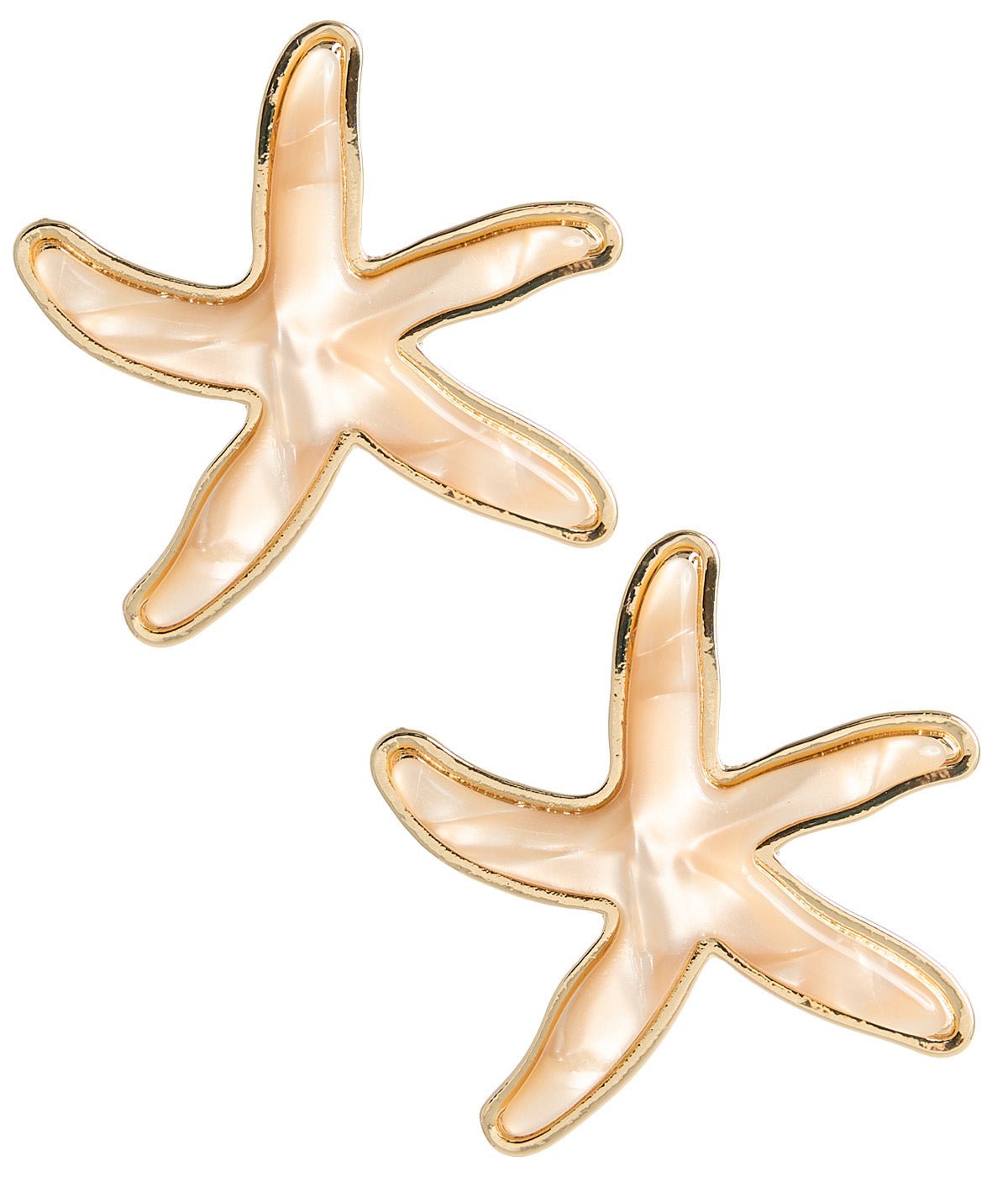 Acrylic Starfish Earring - Light Pink - Bexa Boutique