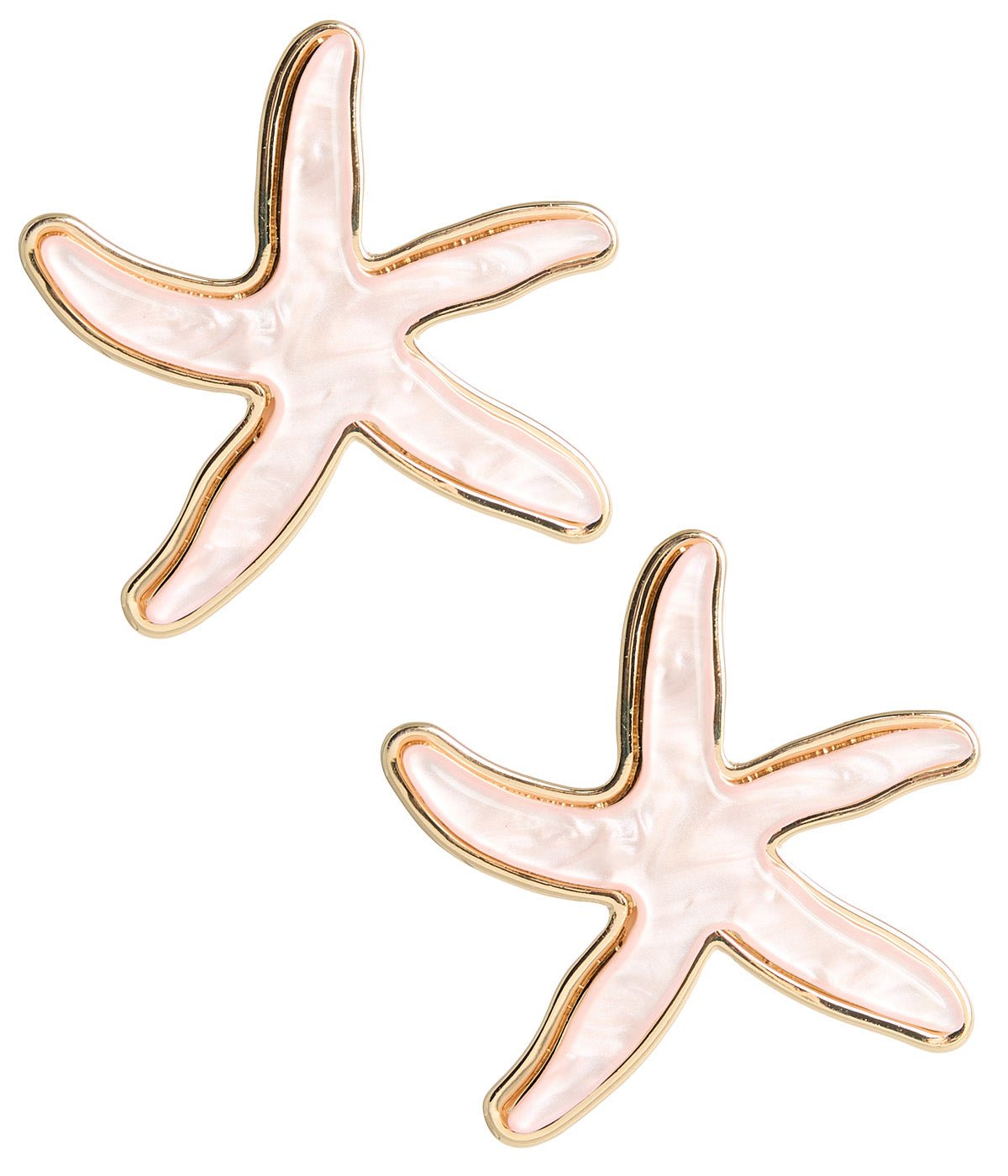 Acrylic Starfish Earring - Light Pink - Bexa Boutique