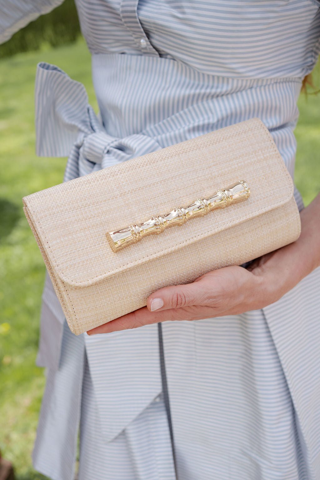 Avery Clutch Straw - Charm - Bexa Boutique