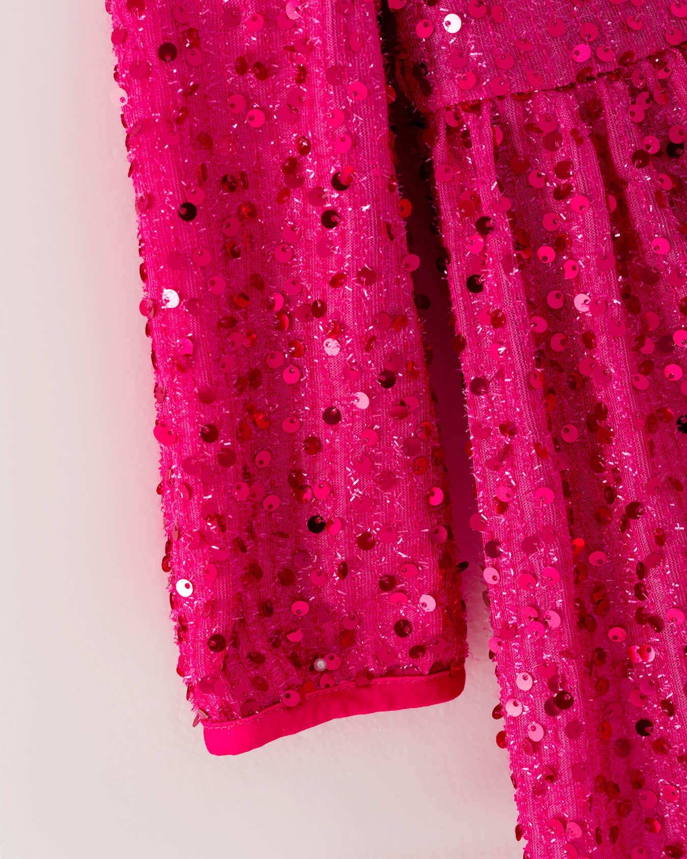 Pink Sequin Girls Dress