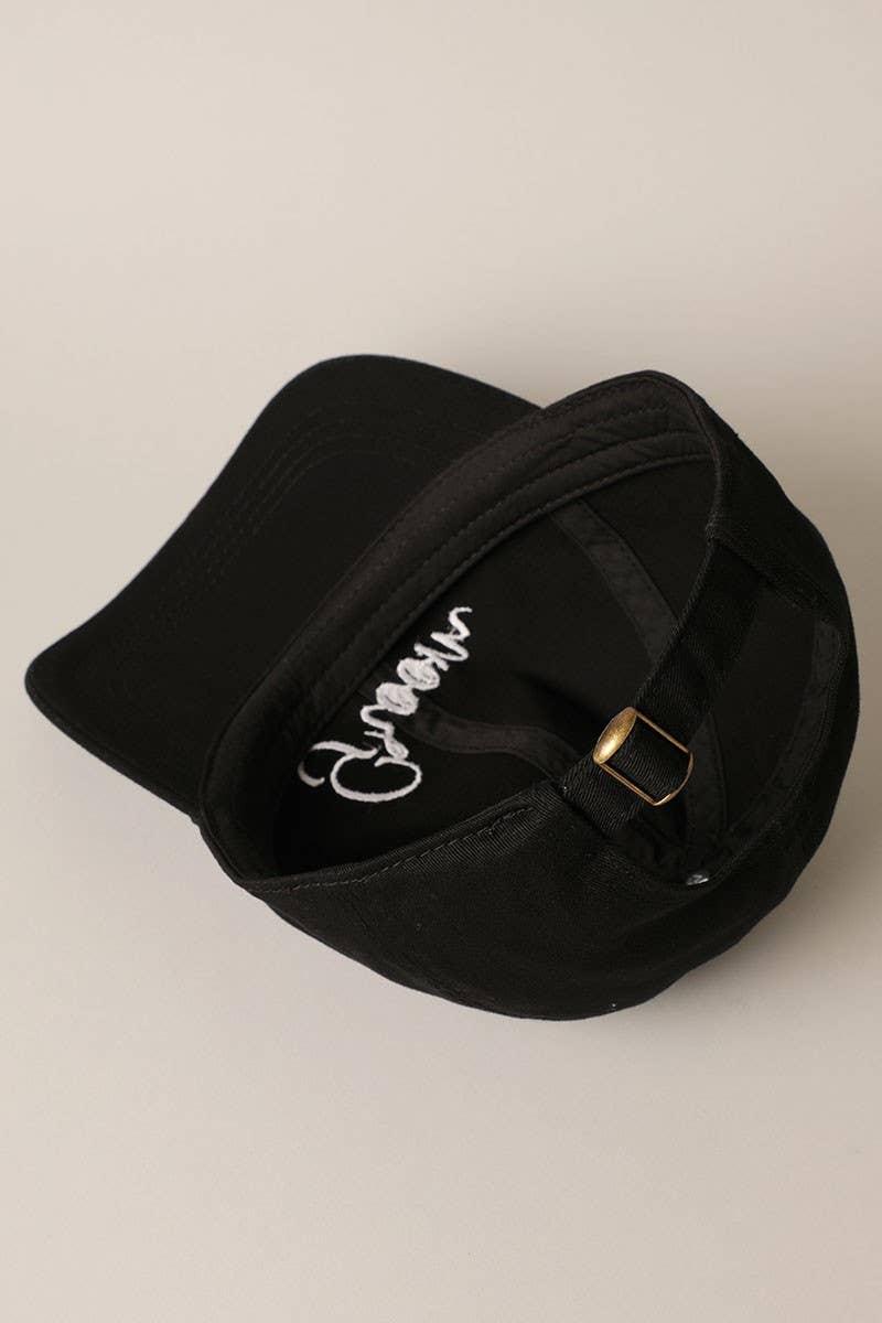 Groom Lettering Embroidery Baseball Cap