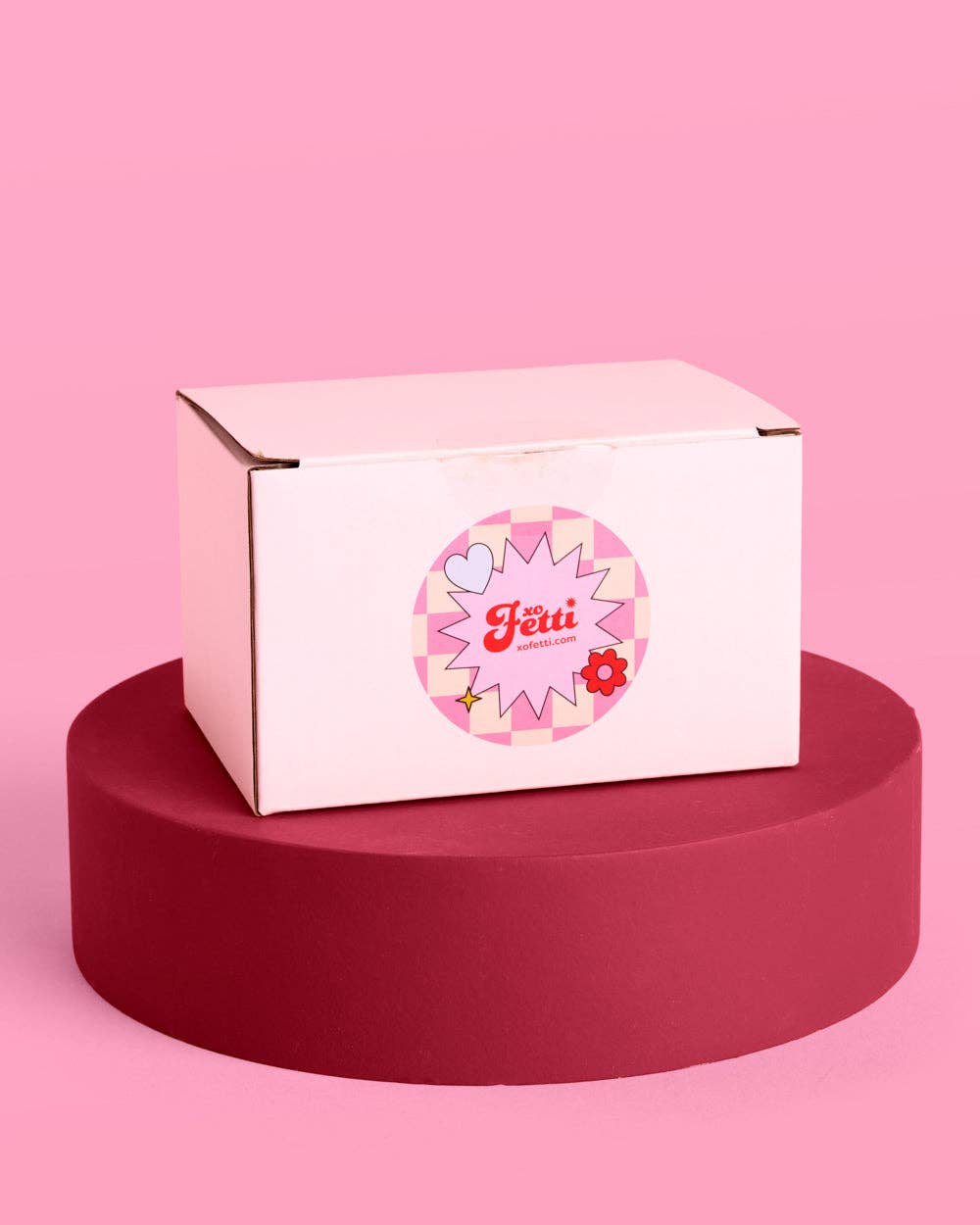 Sweetheart Cake Ornament - pink ornament Christmas Xmas Holiday Festive