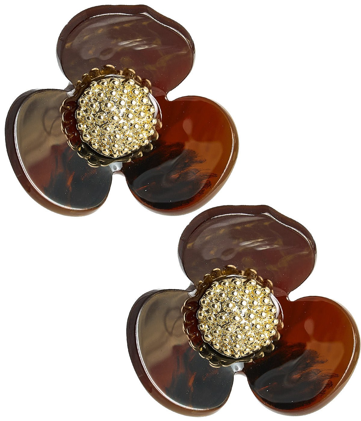 Bell Acrylic Flower Earring - Light Pink - Bexa Boutique
