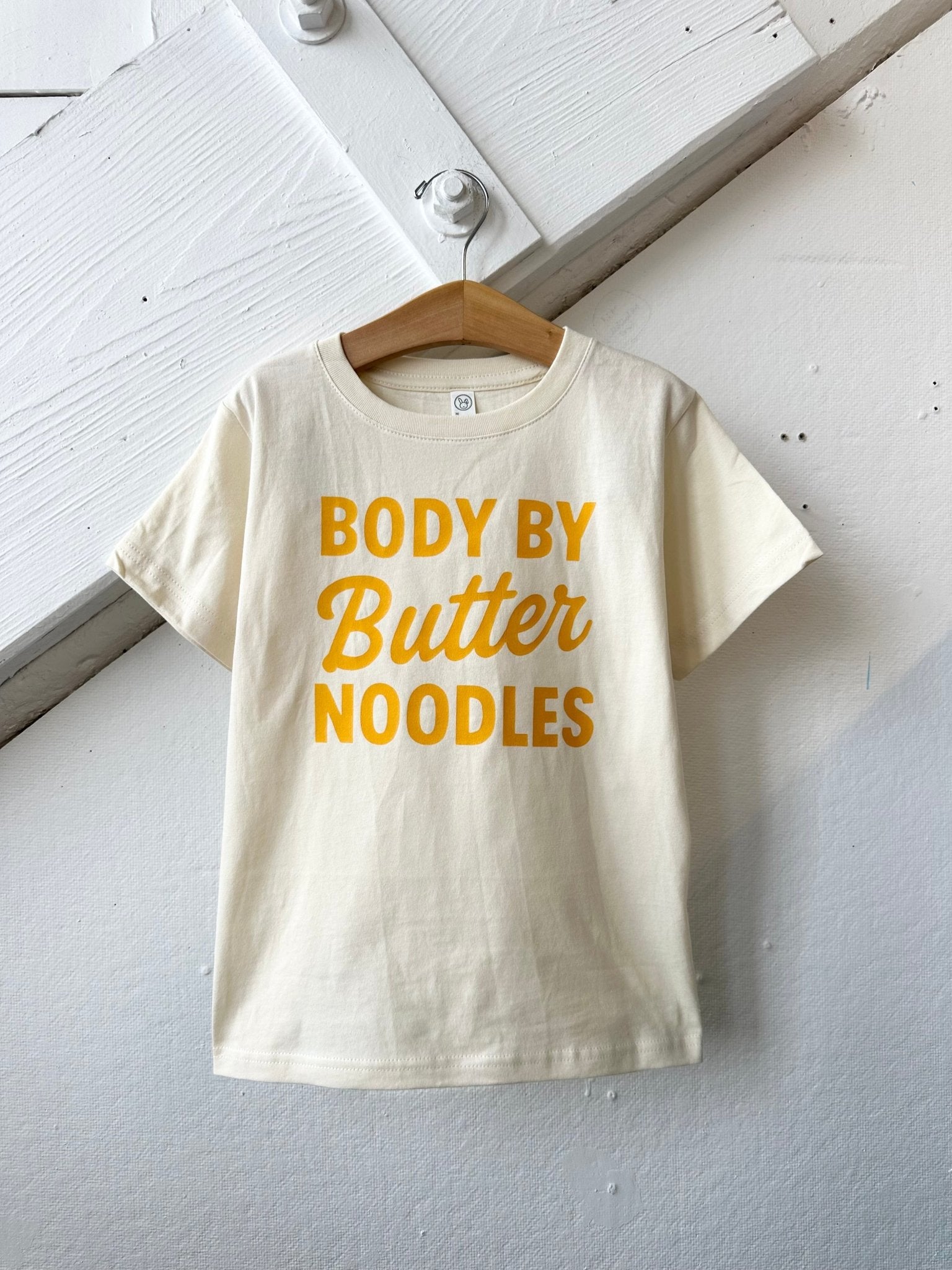 Body By Butter Noodles Kids Shirt, Pasta Lover Tee