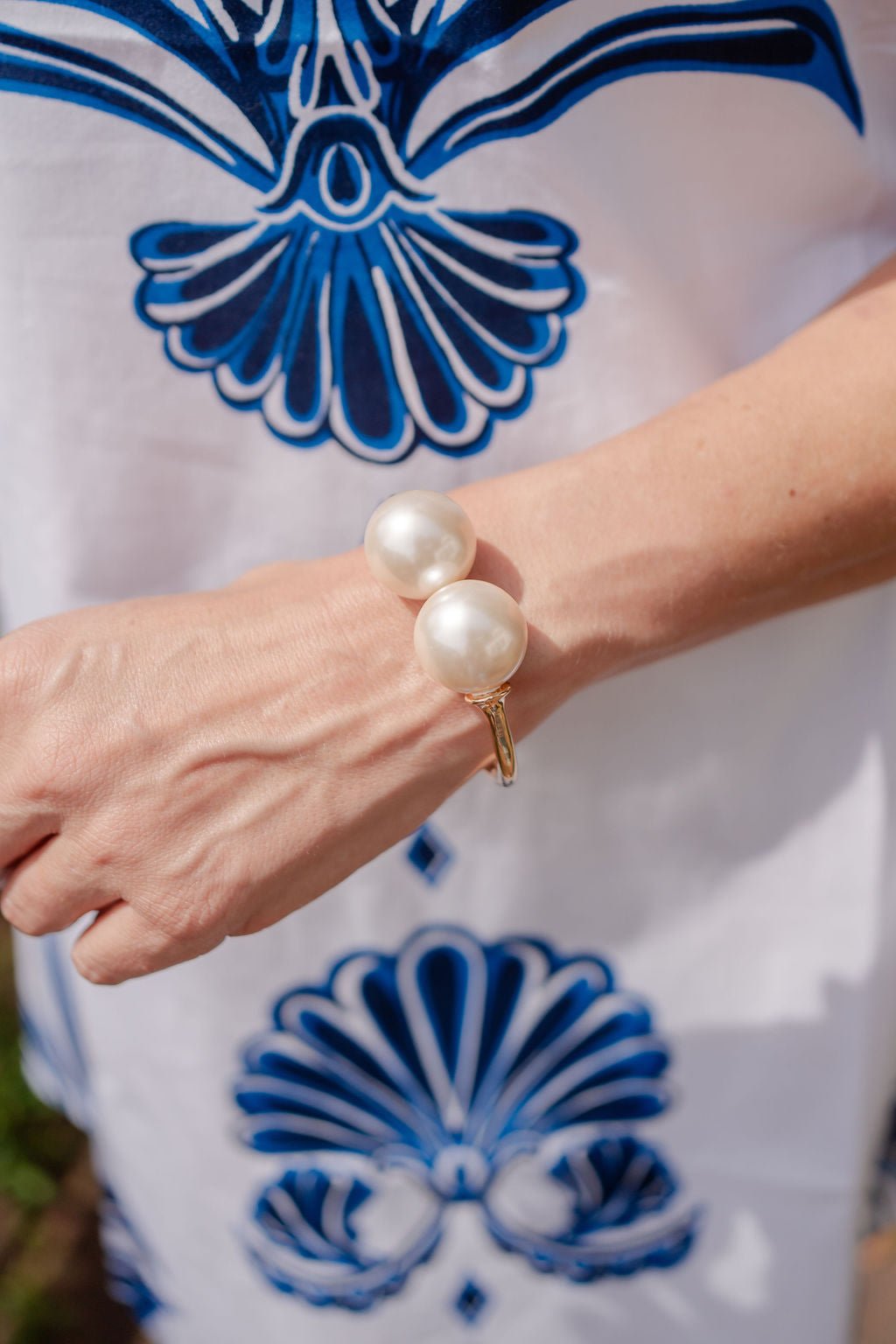 Brooke Pearl Bangle - Bexa Boutique