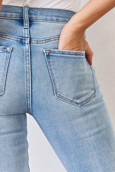Kancan Full Size Mid Rise Y2K Slit Bootcut Jeans - Medium - Bexa Boutique