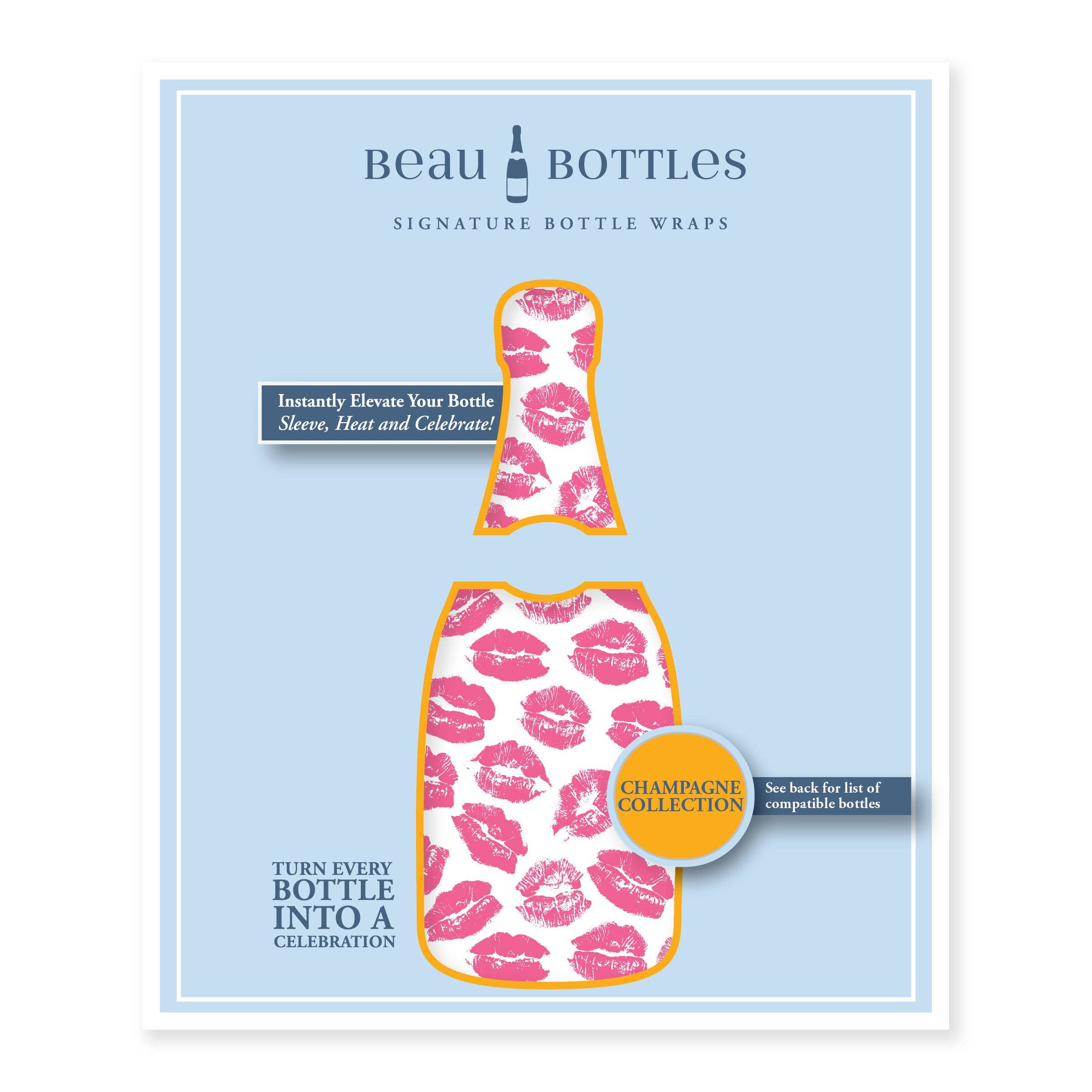 Beau Bottles Sealed with a Kiss - Champagne Collection