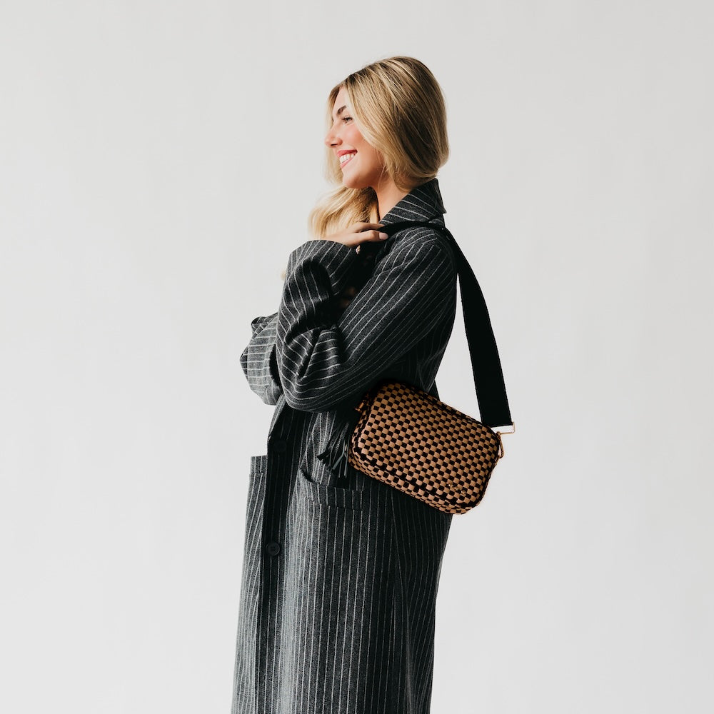 Woven Willow Camera Crossbody Bag