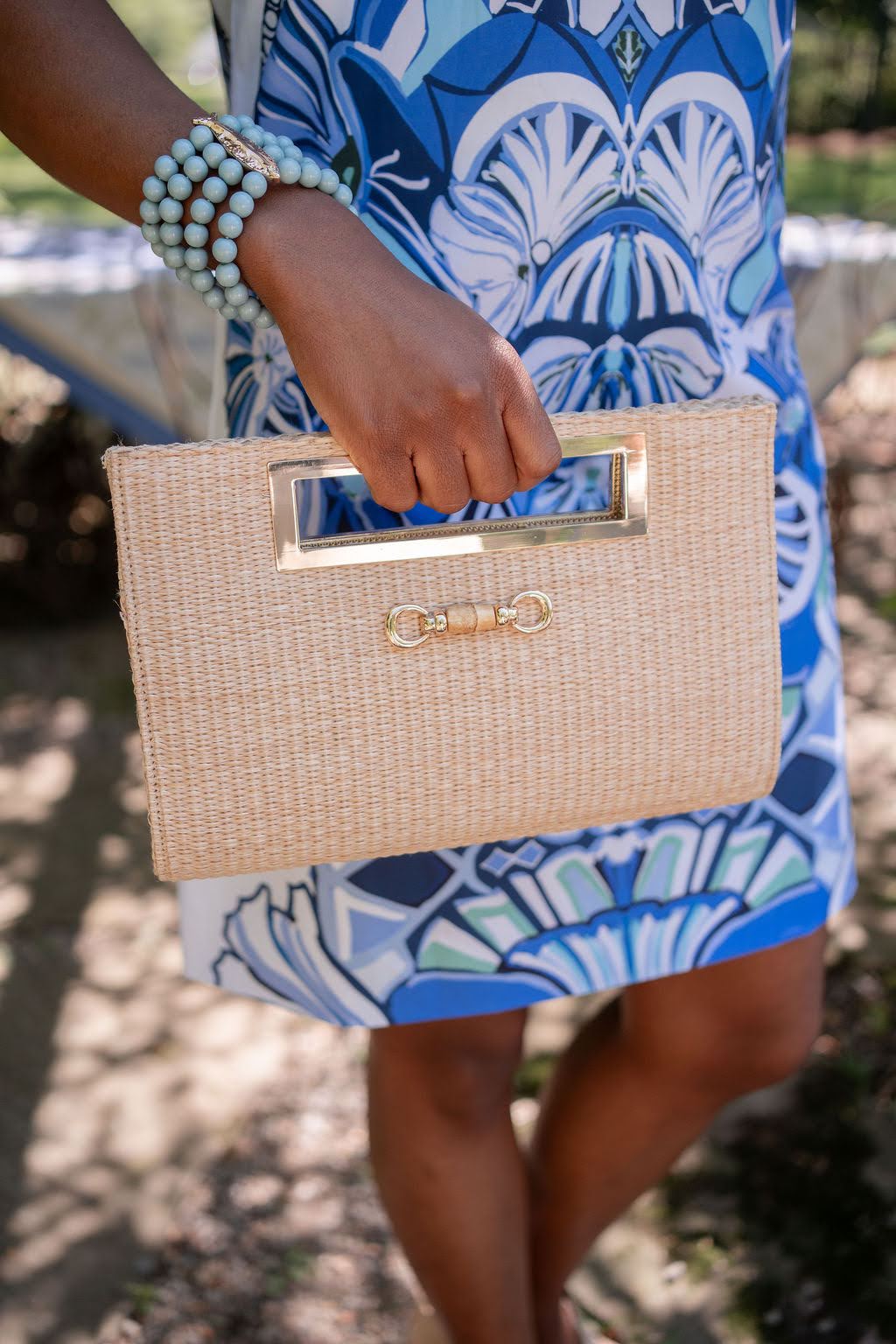 Chloe Clutch -  Bamboo Toggle