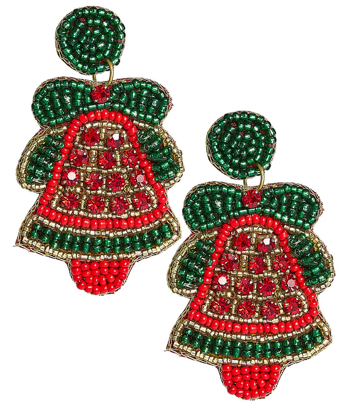 Christmas Bell Beaded Christmas Earring