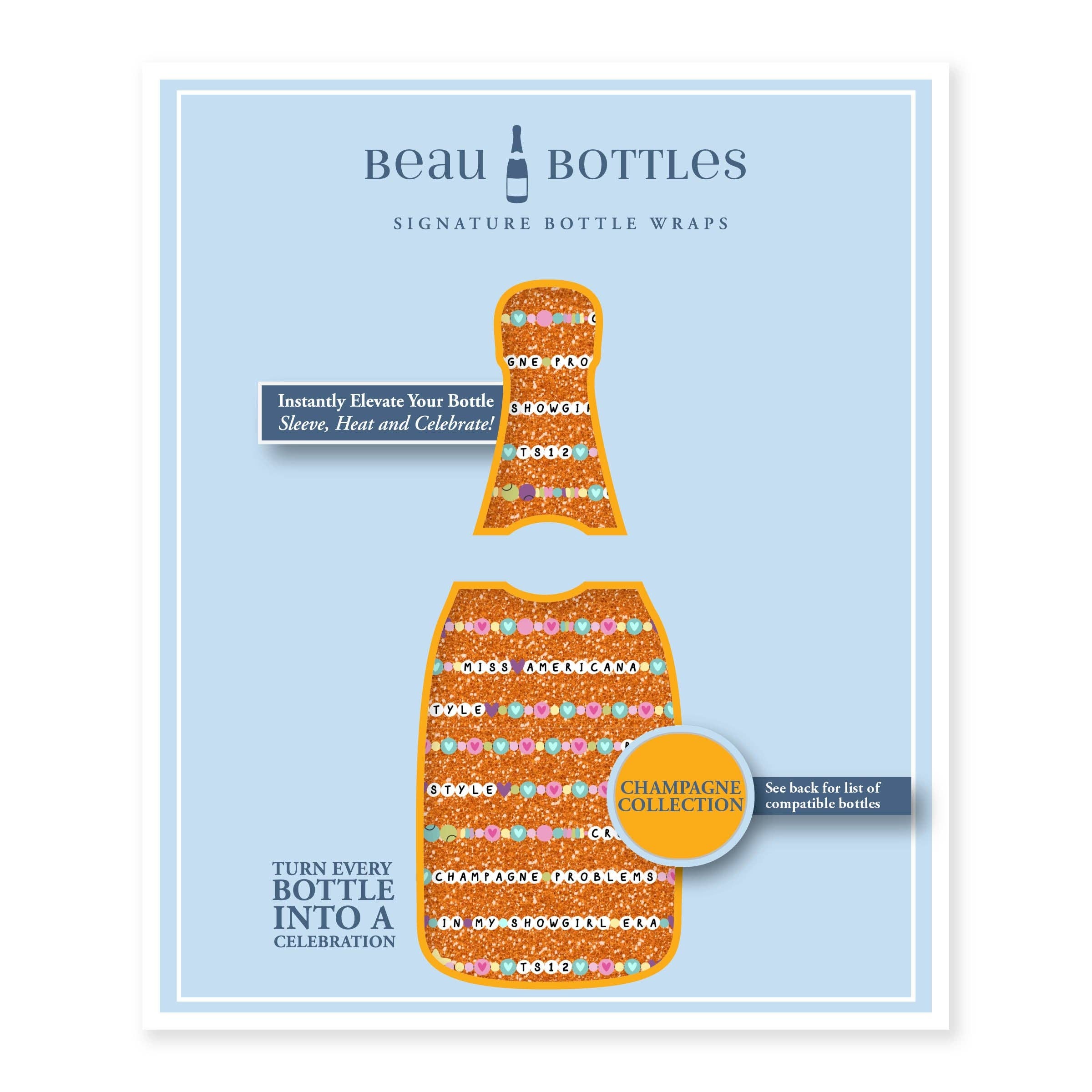 Beau Bottles Friendship Bracelets - Champagne Collection
