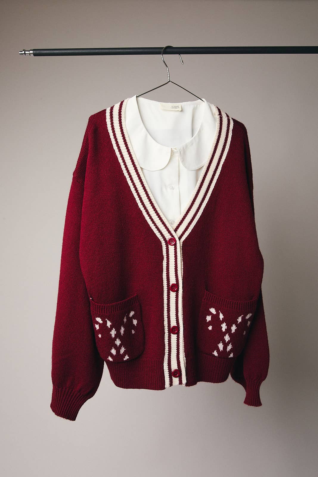 CANDY CANE SWEATER CARDIGAN