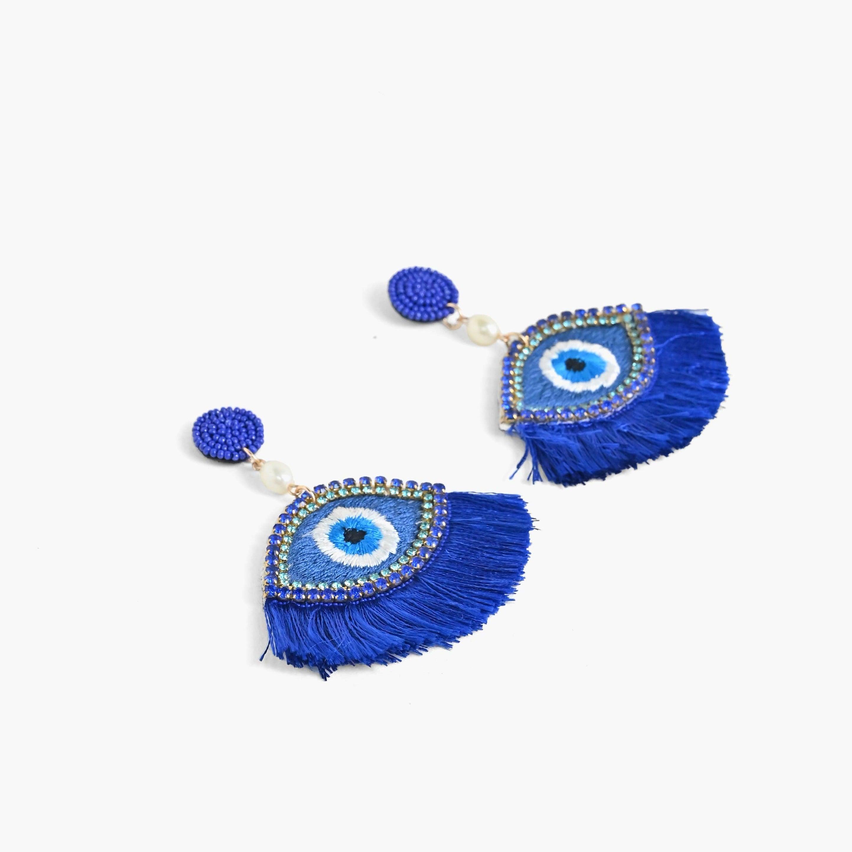 America & Beyond - Forever Greece Evil Eye Beaded Earrings