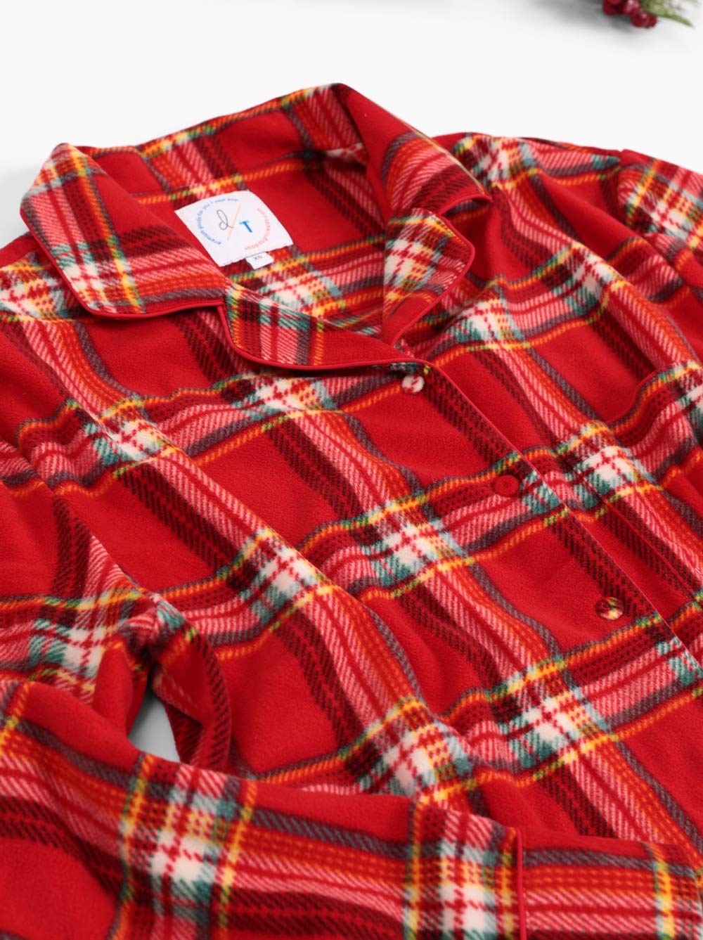 Fleece Plaid Pajama (Adult Sizes Only)