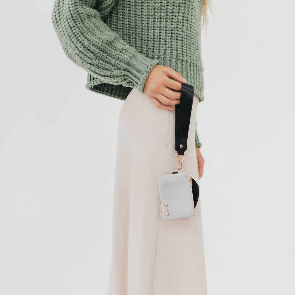Dolly Dual Pouch Wristlet - Dark Teal and Teal - Bexa Boutique