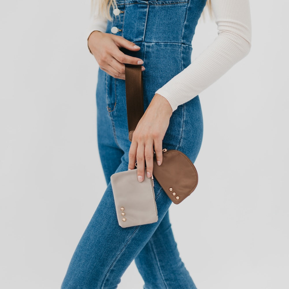 Dolly Dual Pouch Wristlet - Dark Teal and Teal - Bexa Boutique