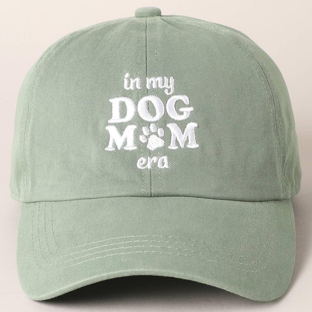 Embroidered In My Dog Mom Era Baseball Cap