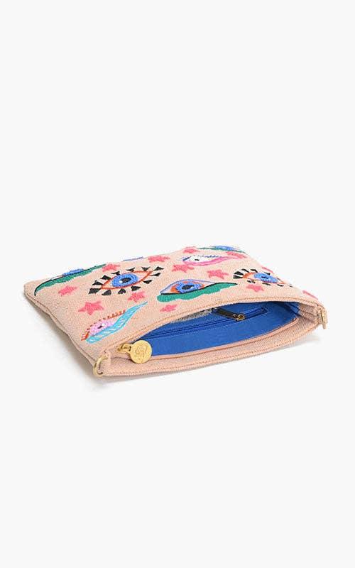 America & Beyond - Mystic Gaze Pink Clutch