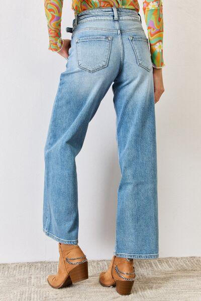 Kancan High Waist Wide Leg Jeans - Medium - Bexa Boutique