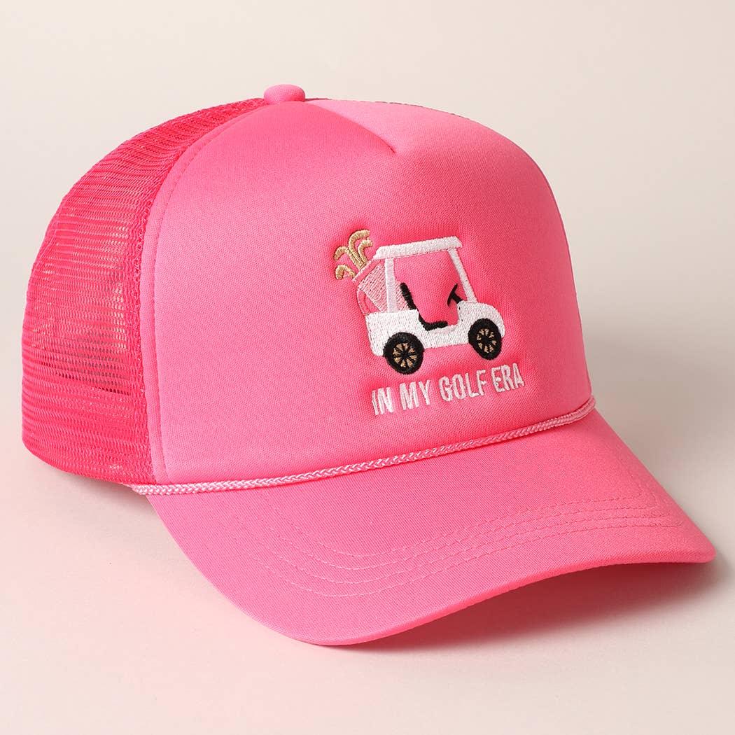 Golf Cart and In My Golf Era Embroidery Trucker Hat