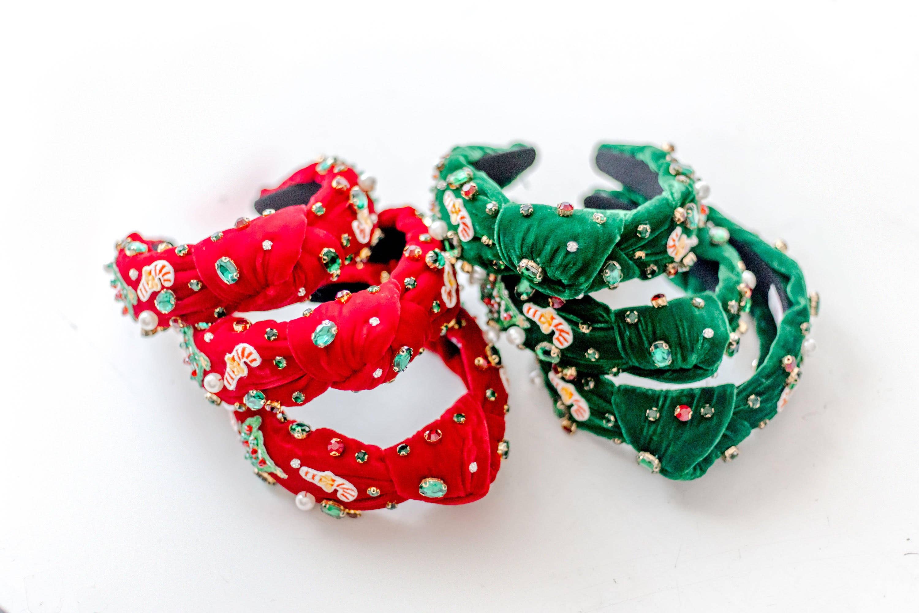 Beaded Headband - Christmas Craze