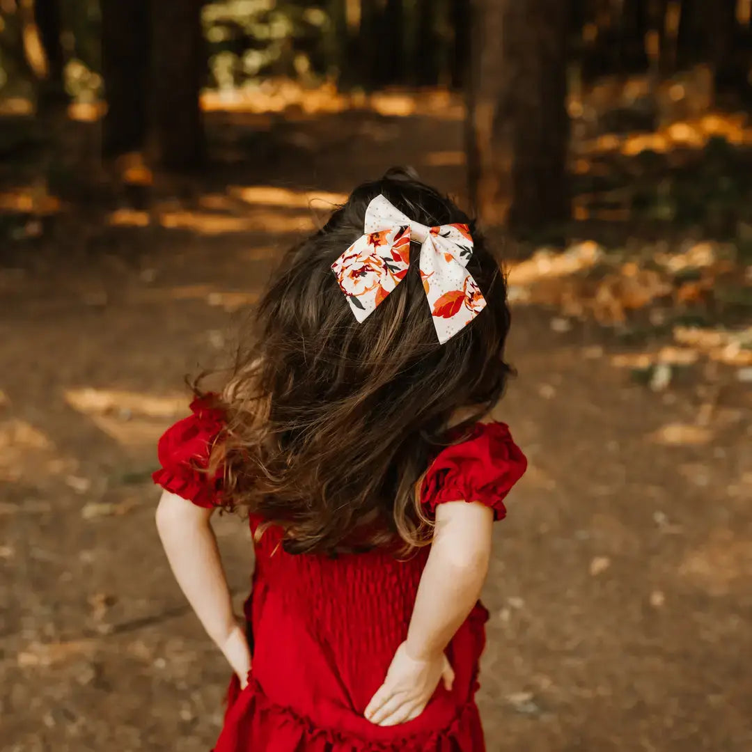 Candy Cane Christmas Sailor Bow