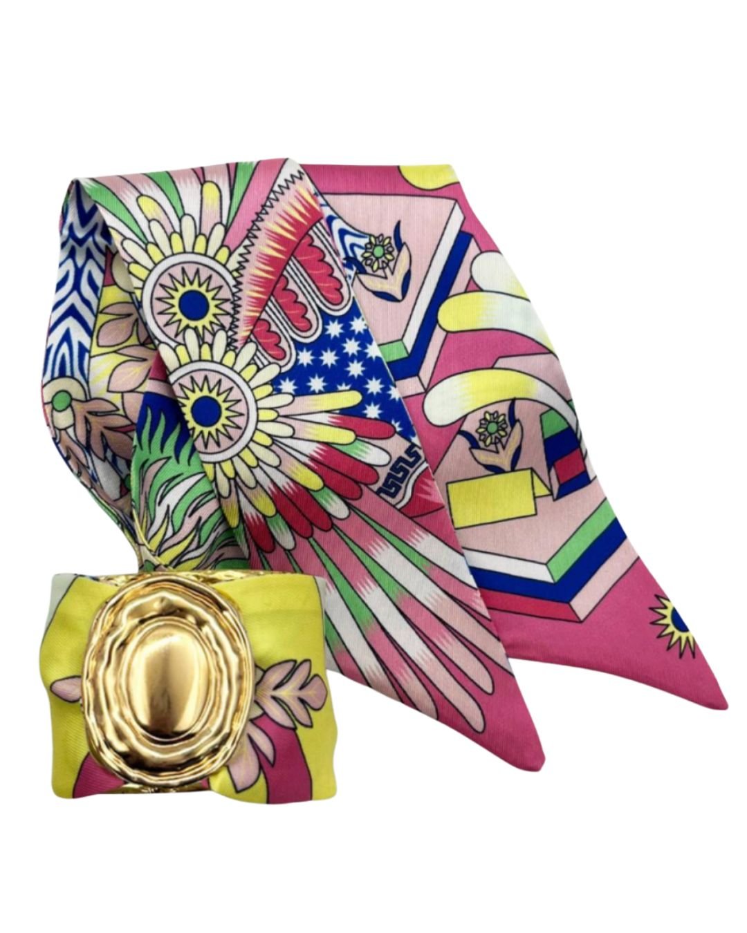 Finley- Large Gold Scarf Cuff