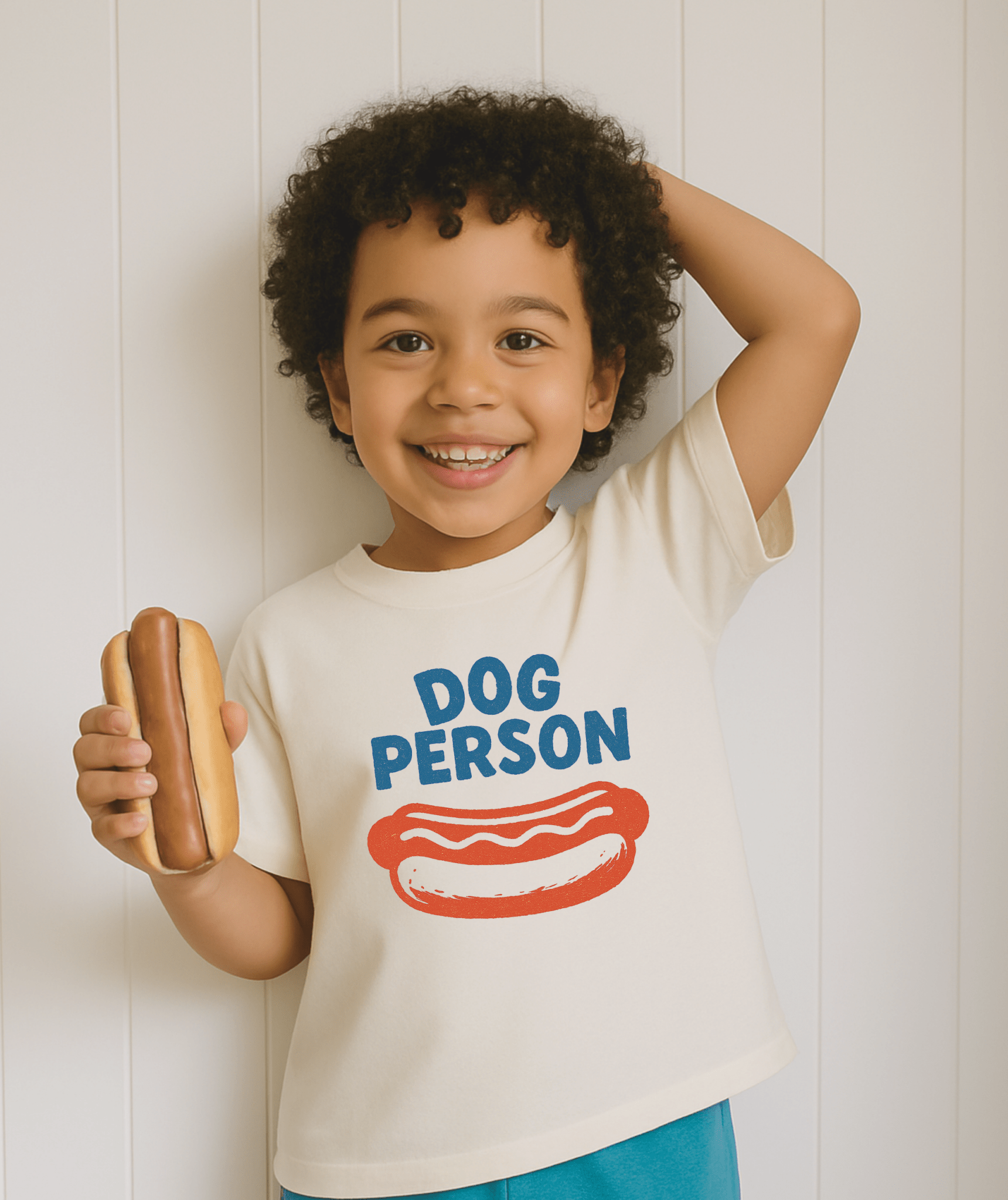 Funny Kids T-Shirt | Dog Person Summer Hot Dog Tee | 4th of July Shirt
