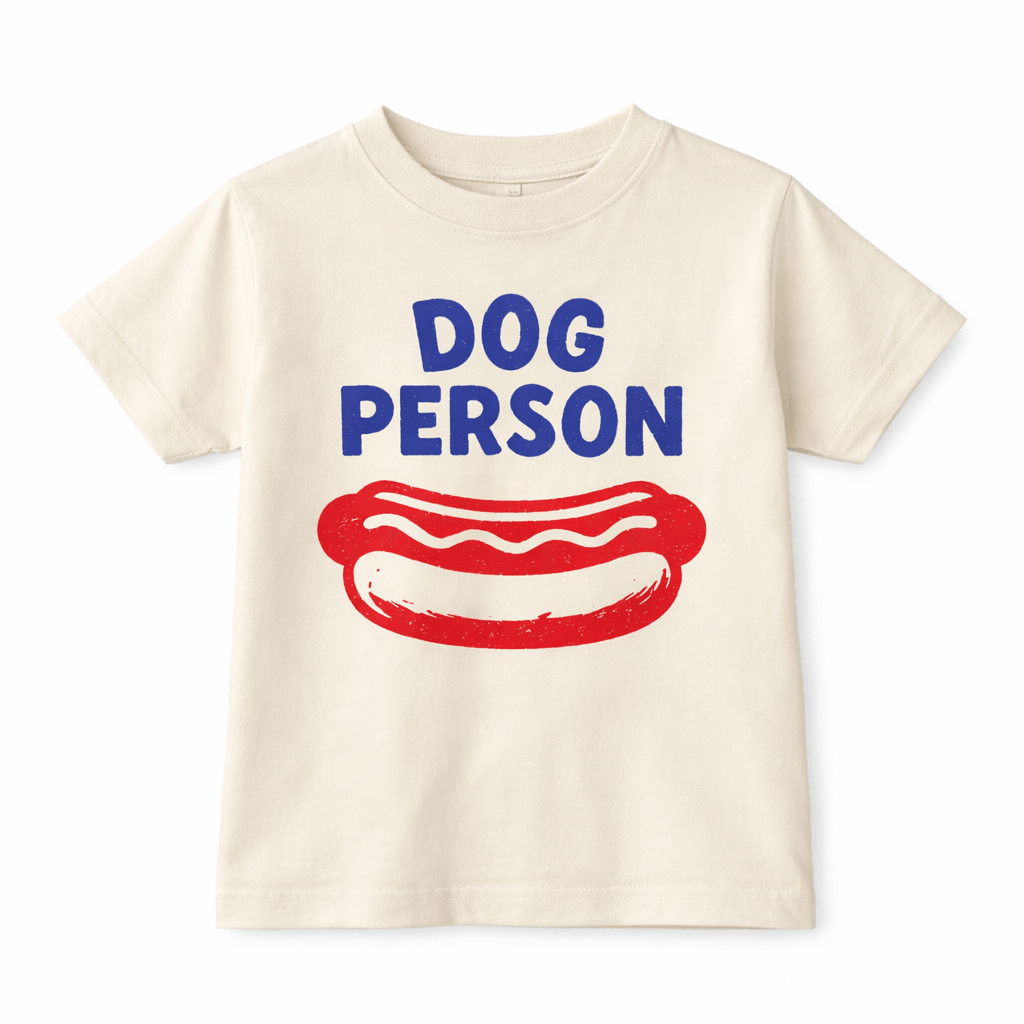 Funny Kids T-Shirt | Dog Person Summer Hot Dog Tee | 4th of July Shirt
