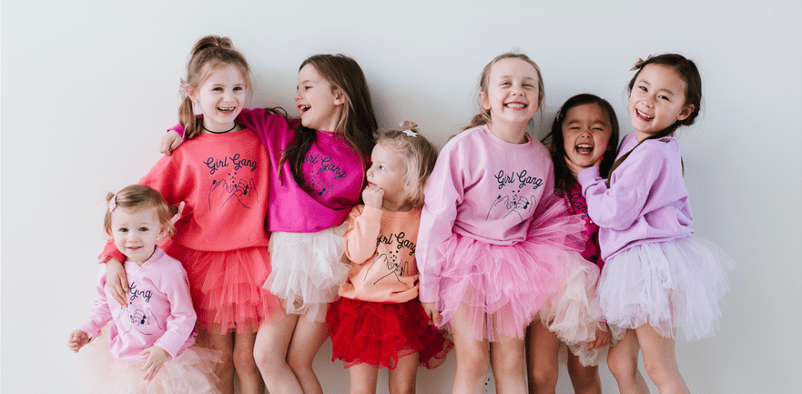 Girl Gang Sweatshirt in Pink
