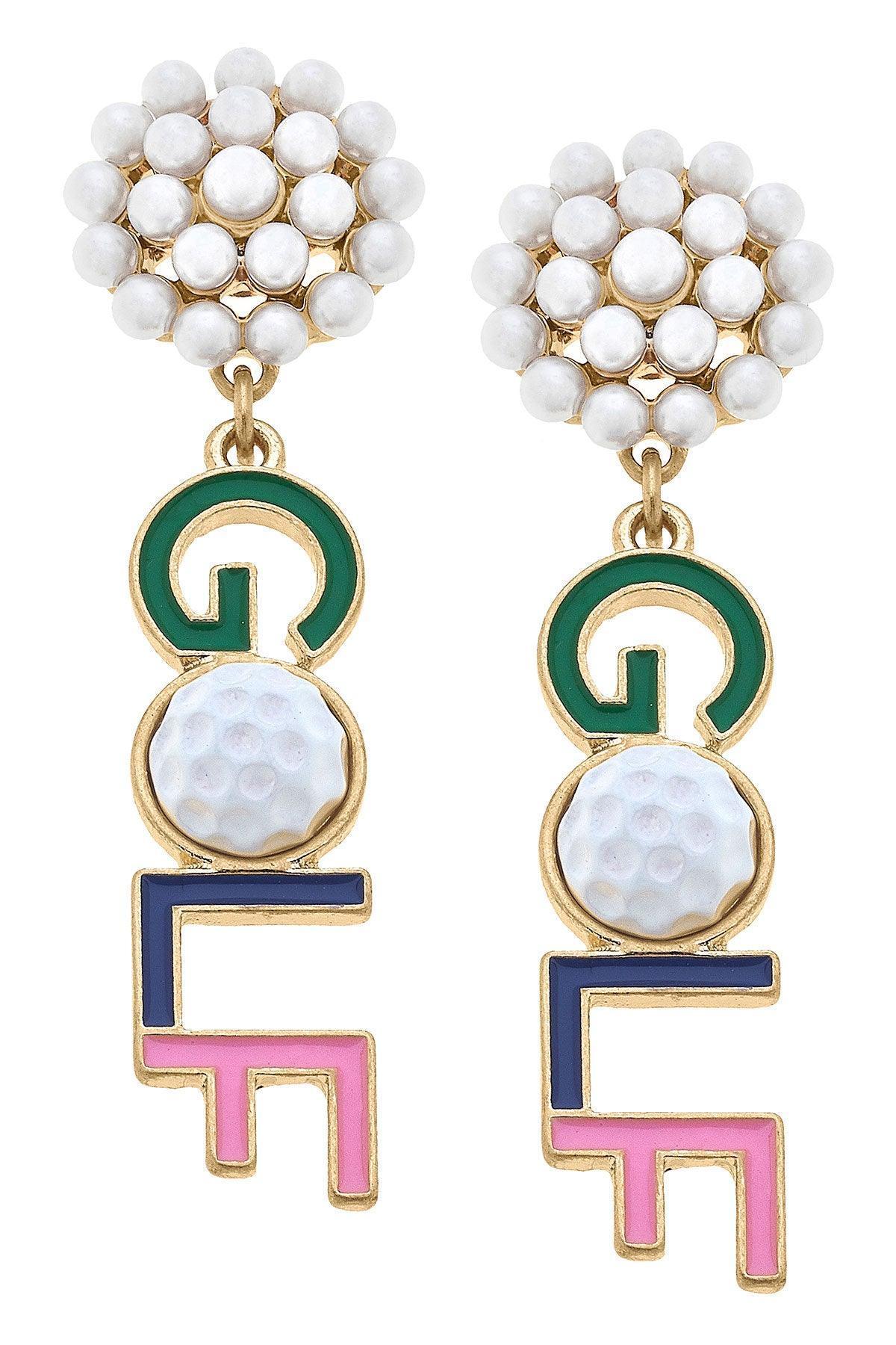 GOLF Enamel Earrings