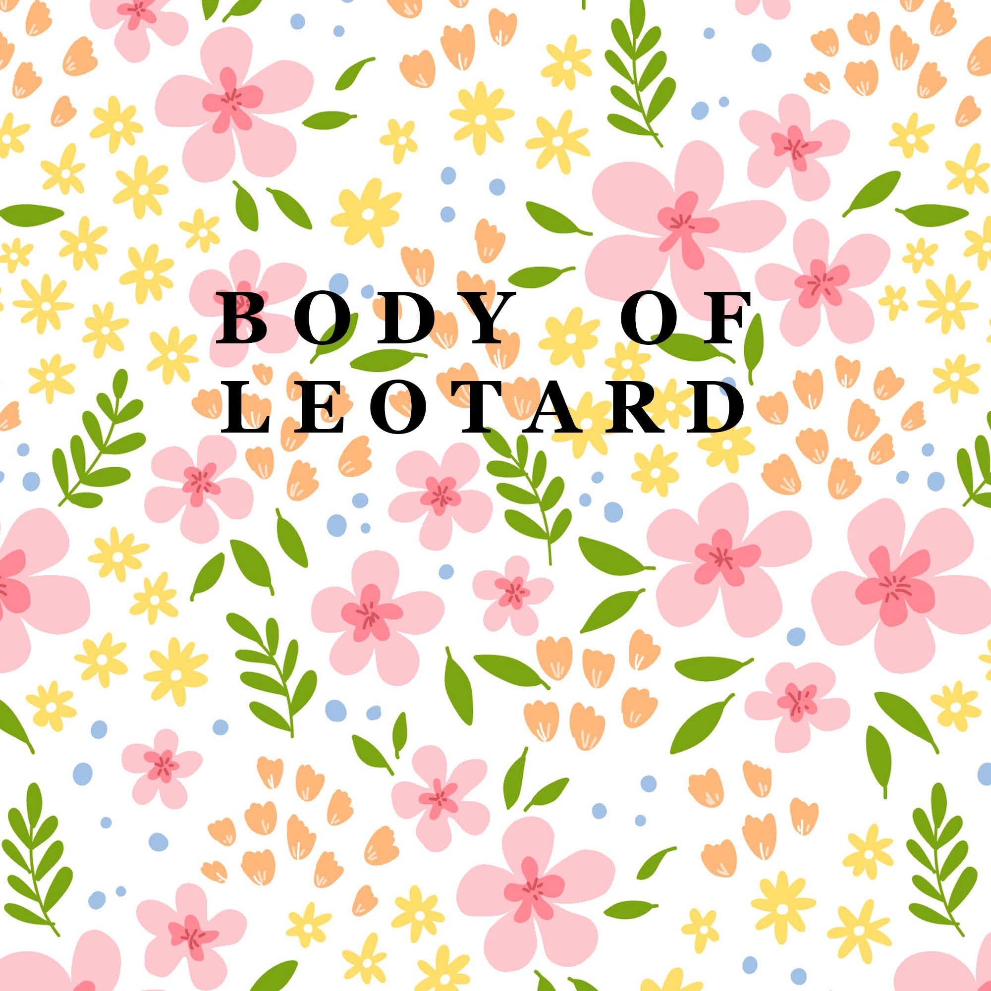 Pink and Yellow Floral Shortie Leotard