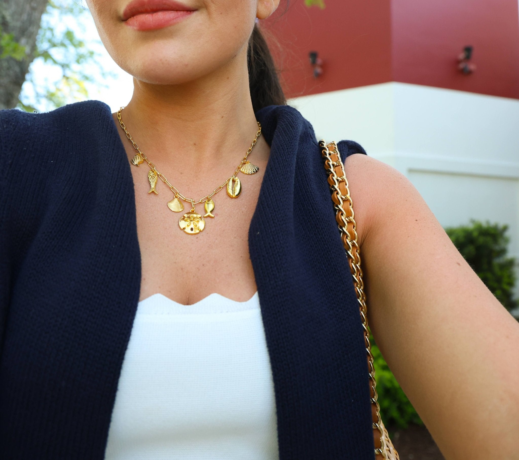 Harbour Charm Necklace - 18k Gold Plated - Belle of the Ball Collection - Bexa Boutique