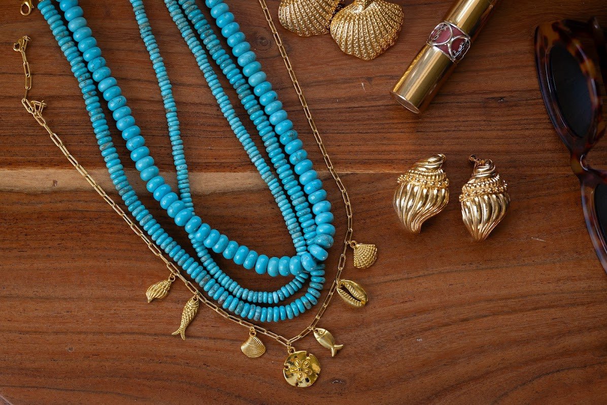 Harbour Charm Necklace - 18k Gold Plated - Belle of the Ball Collection - Bexa Boutique