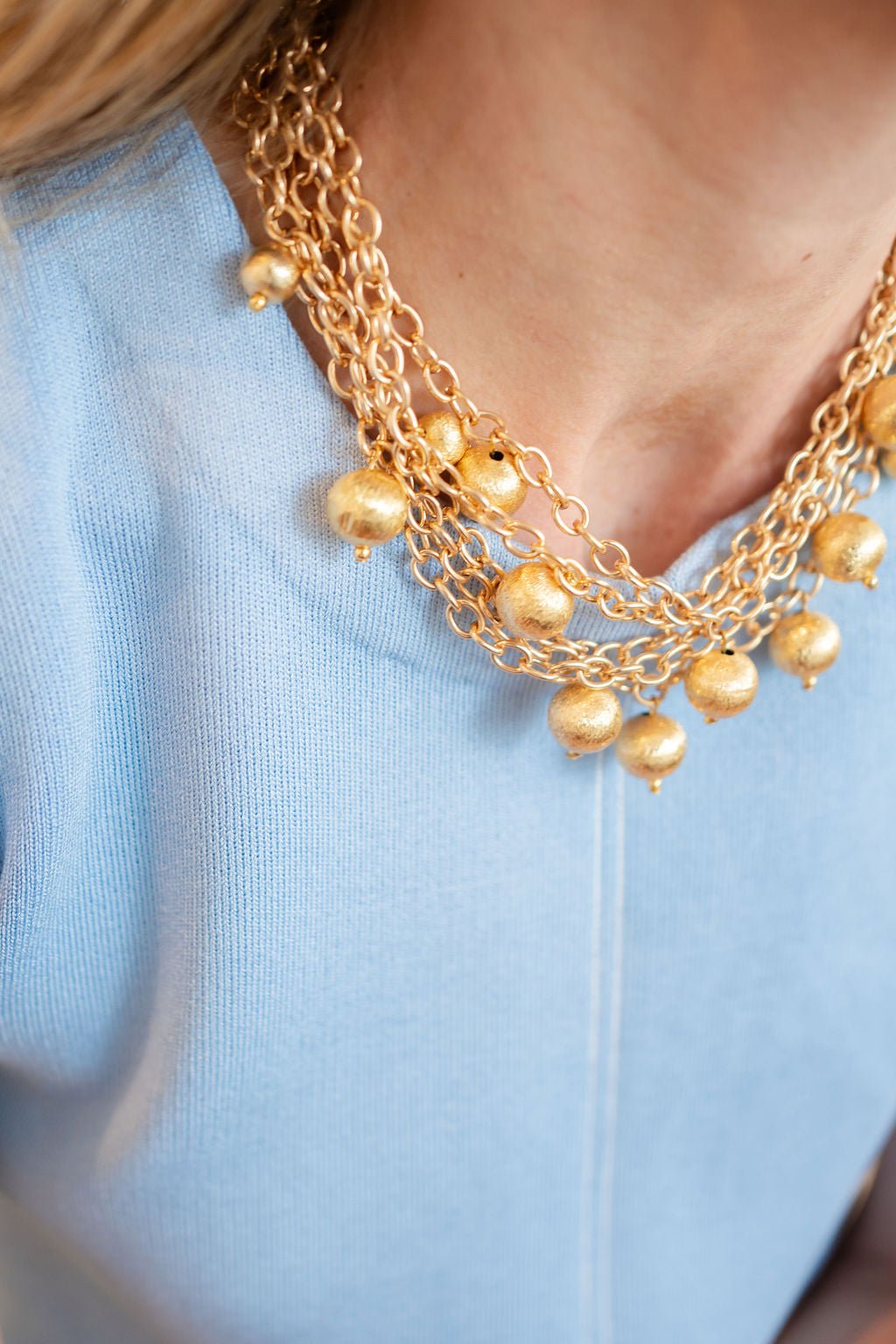 Helen Mutli Strand Ball Necklace