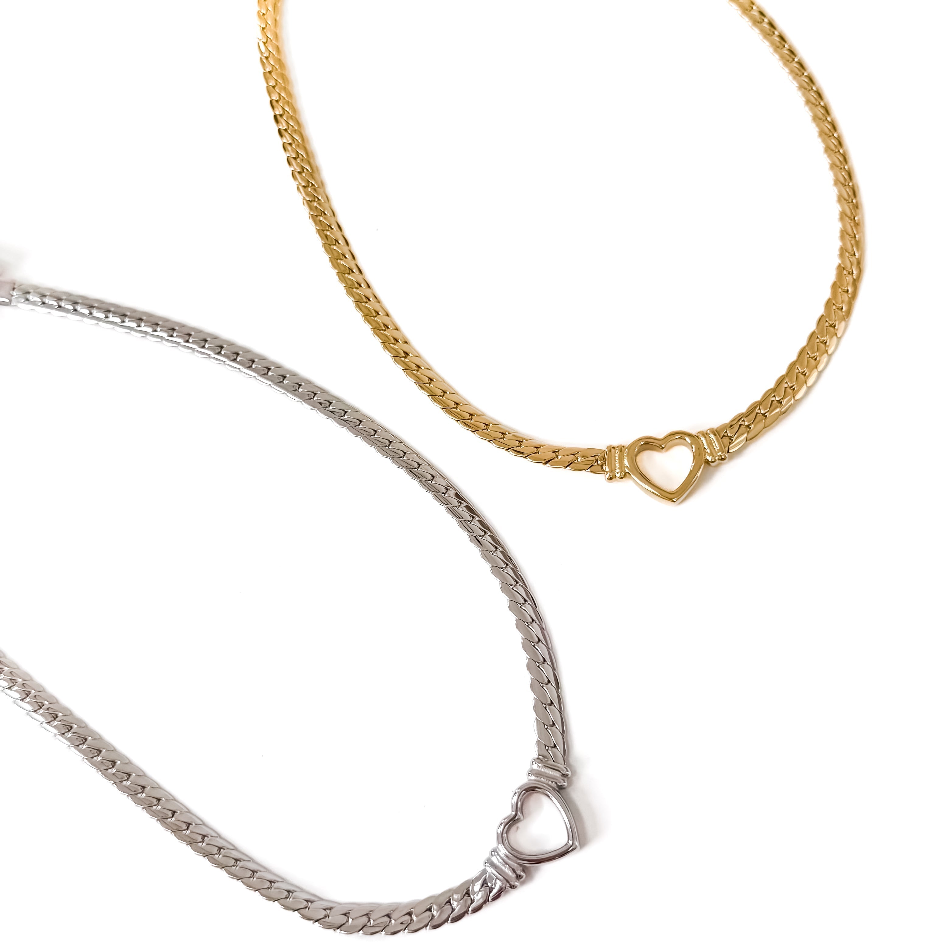 Helen Heart Necklace - WATERPROOF - Gold - Bexa Boutique