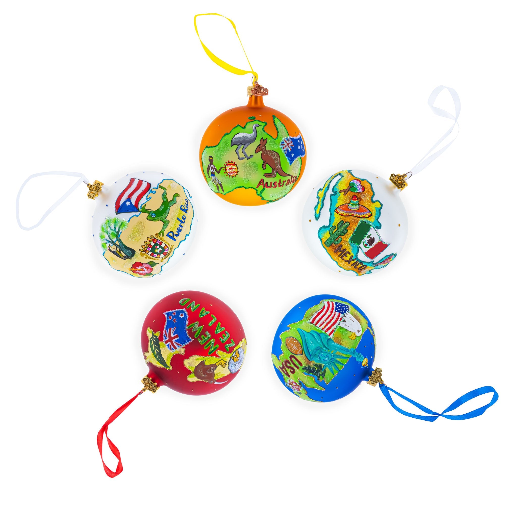 Colossus of Rhodes, Greece Glass Ball Christmas Ornament 4 Inches