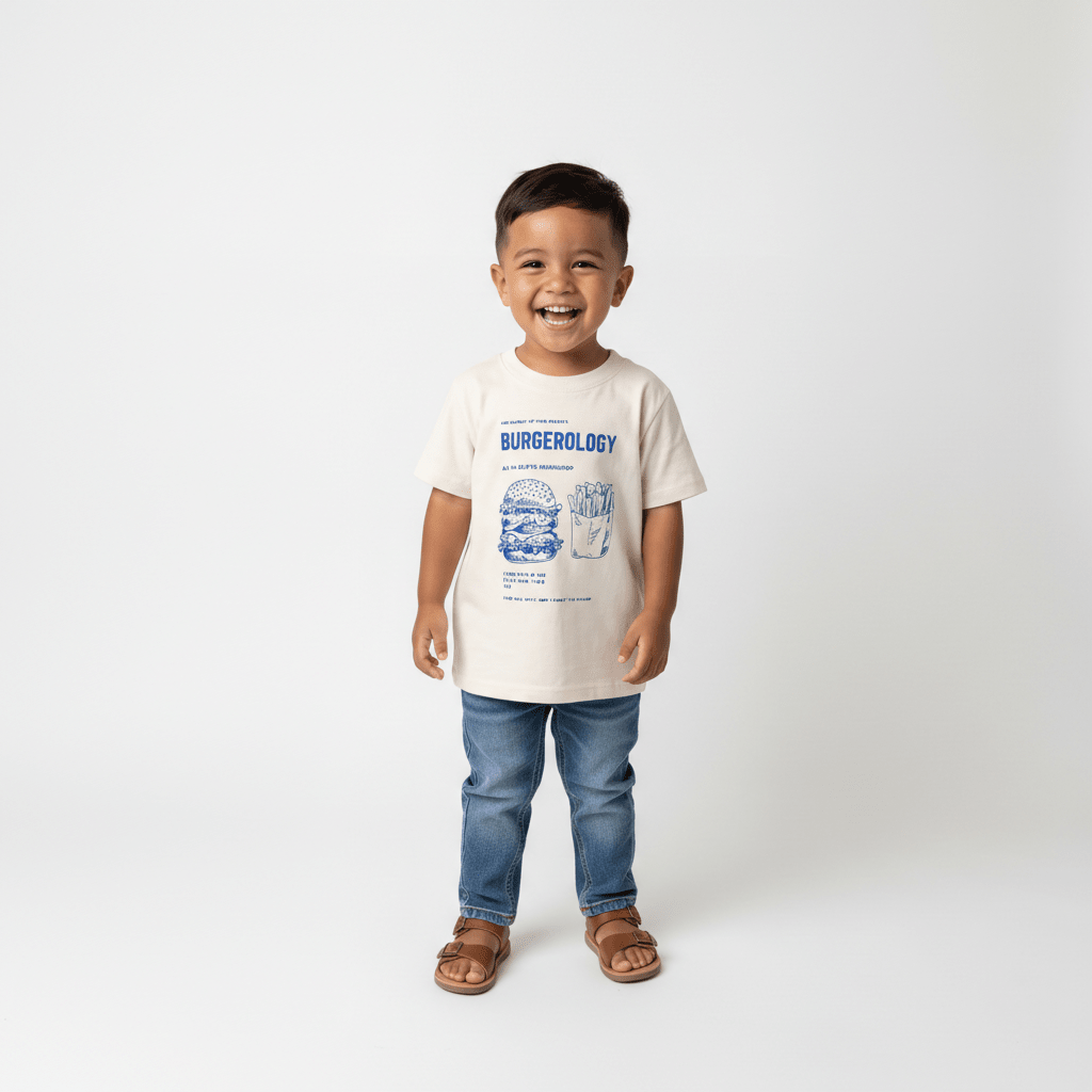 Bugerology - Kids Burger Expert Shirt - Natural